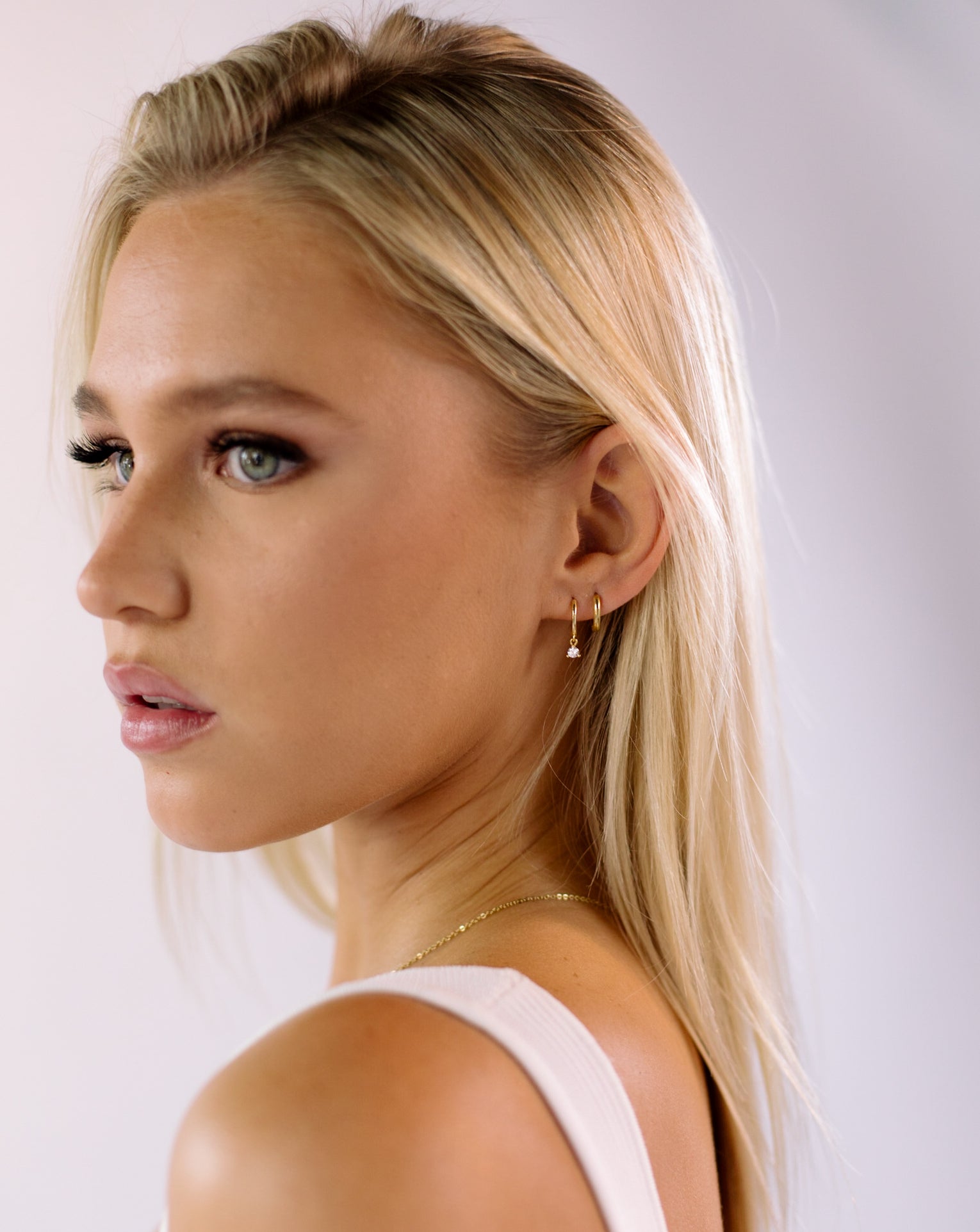 Liah - Drop Huggers 18k Gold