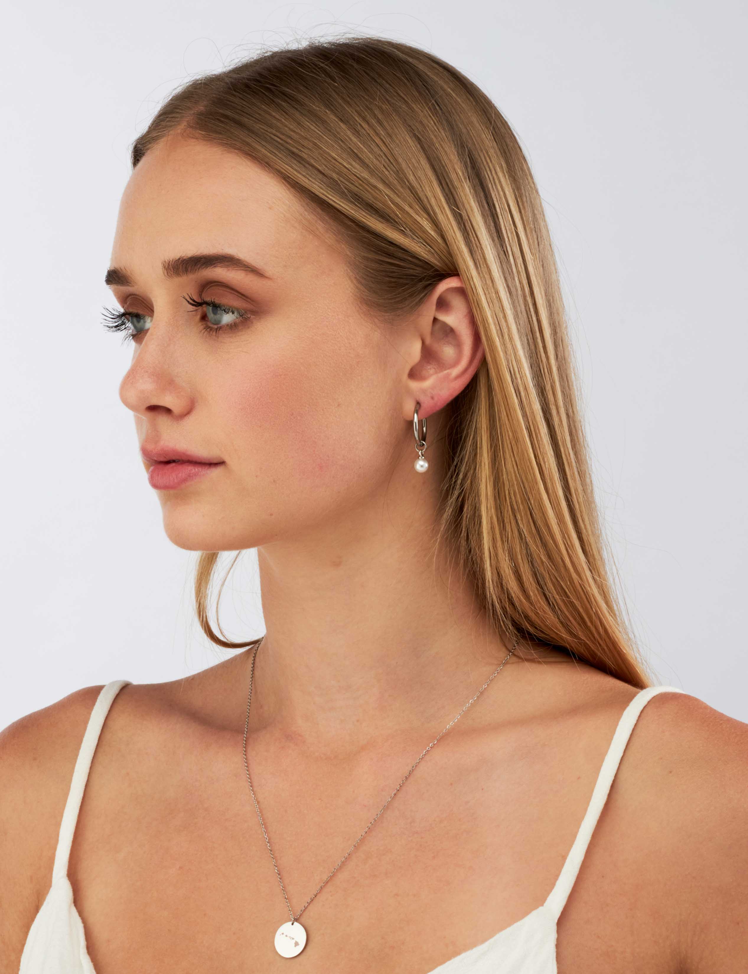 Pearl Hoops - Silver Earrings - Camilla Dovey Jewelry