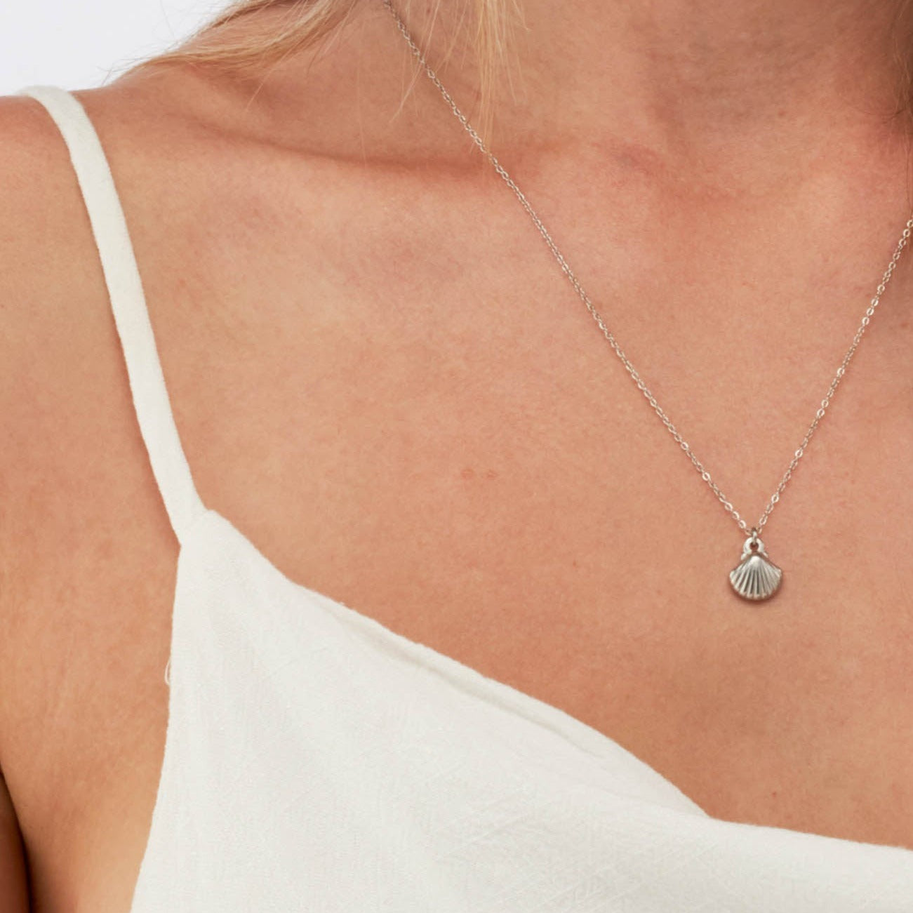 Shell Necklace Silver - Camilla Dovey Jewelry