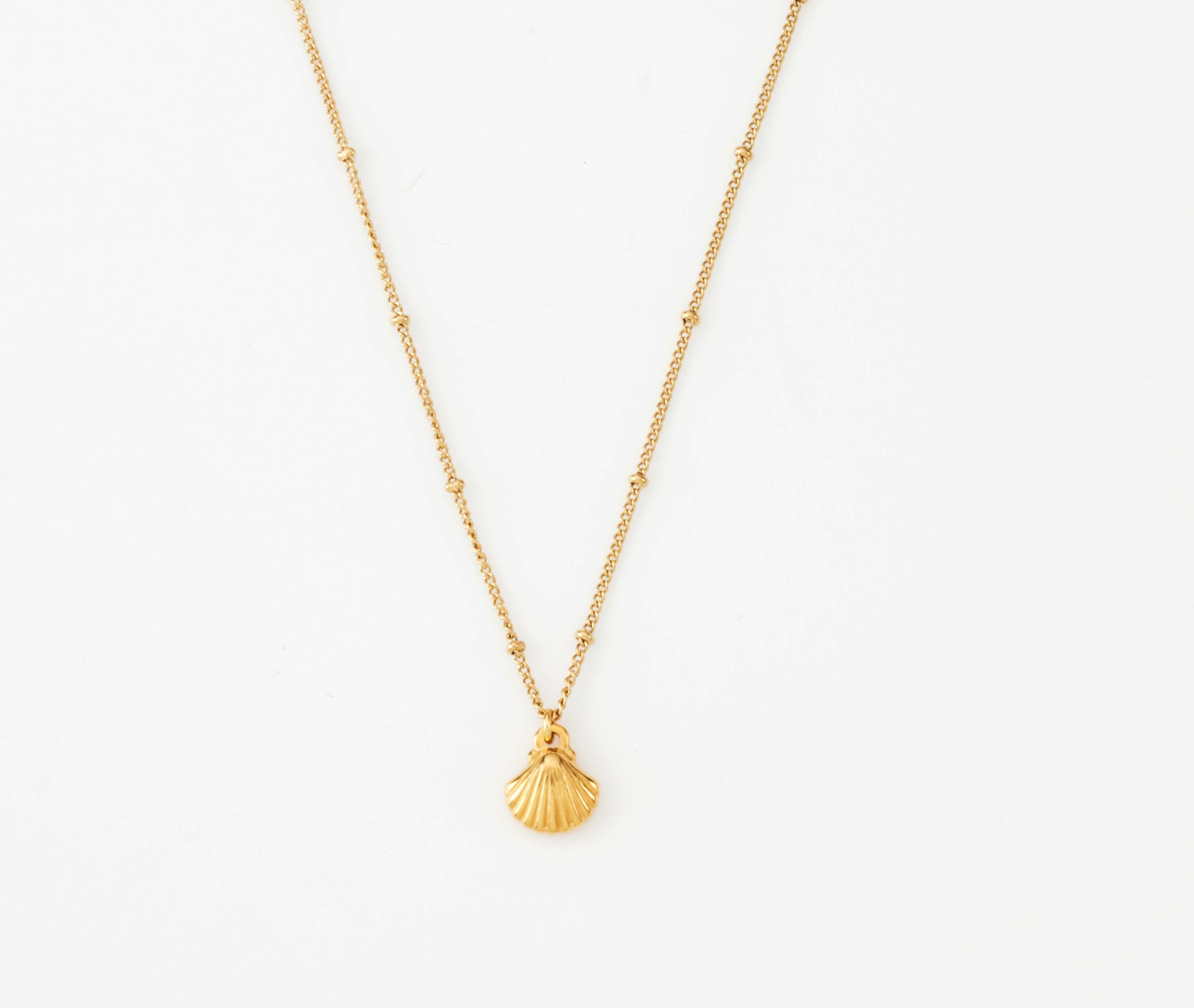 Abigail - 18k Gold Shell Necklace - Camilla Dovey Jewelry