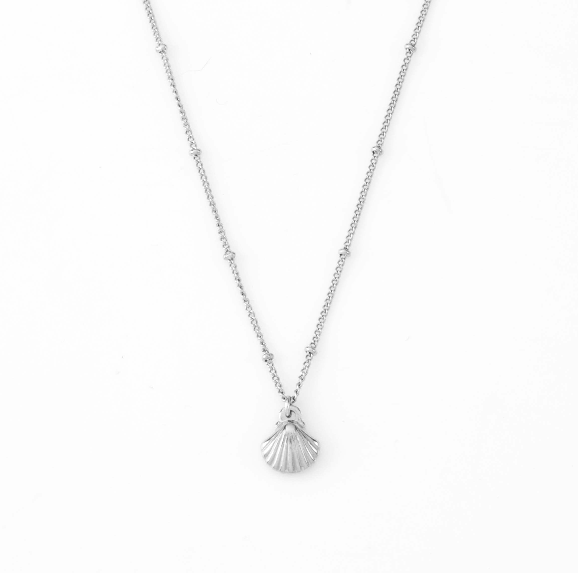 Abigail - Silver Shell Necklace - Camilla Dovey Jewelry