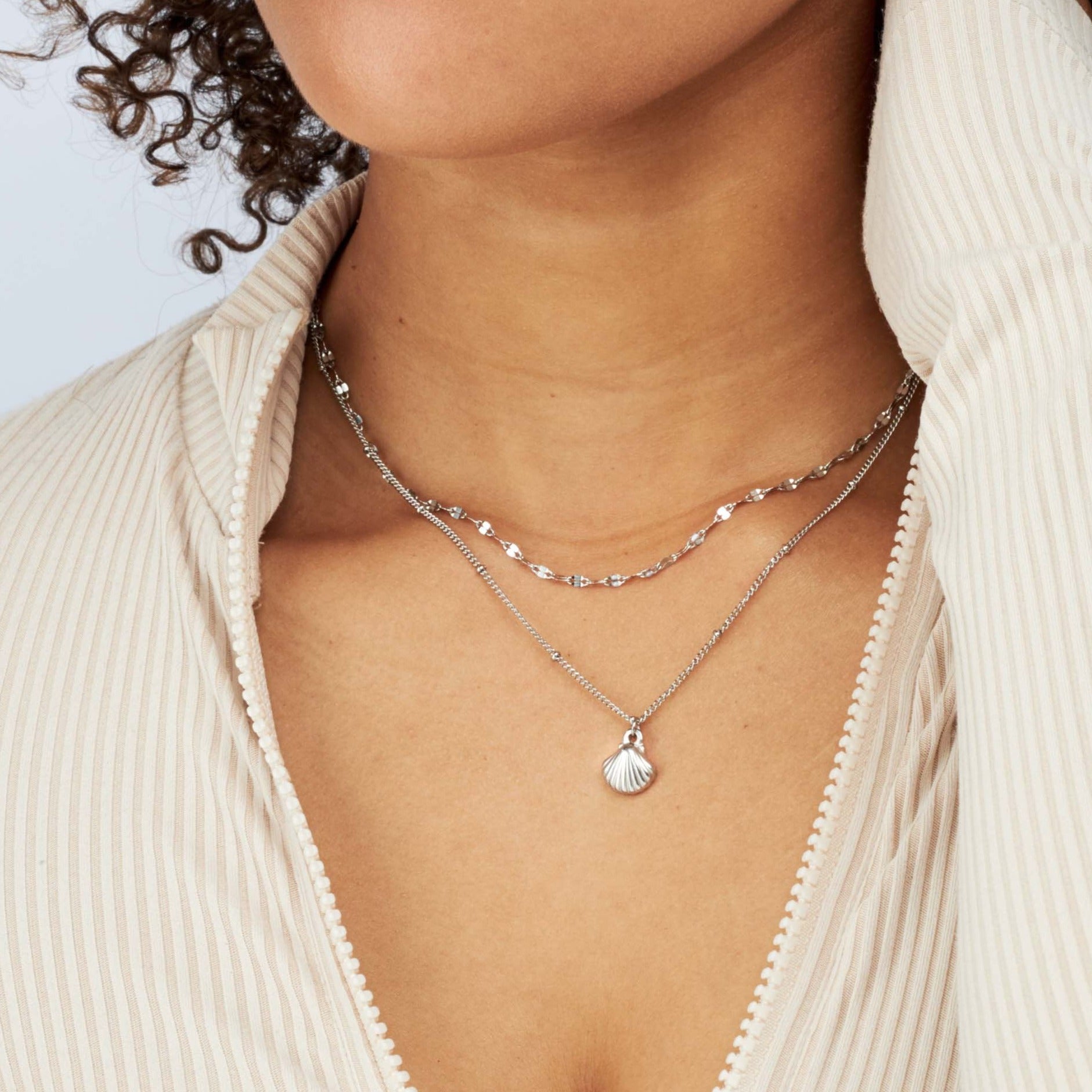 Abigail - Silver Shell Necklace - Camilla Dovey Jewelry
