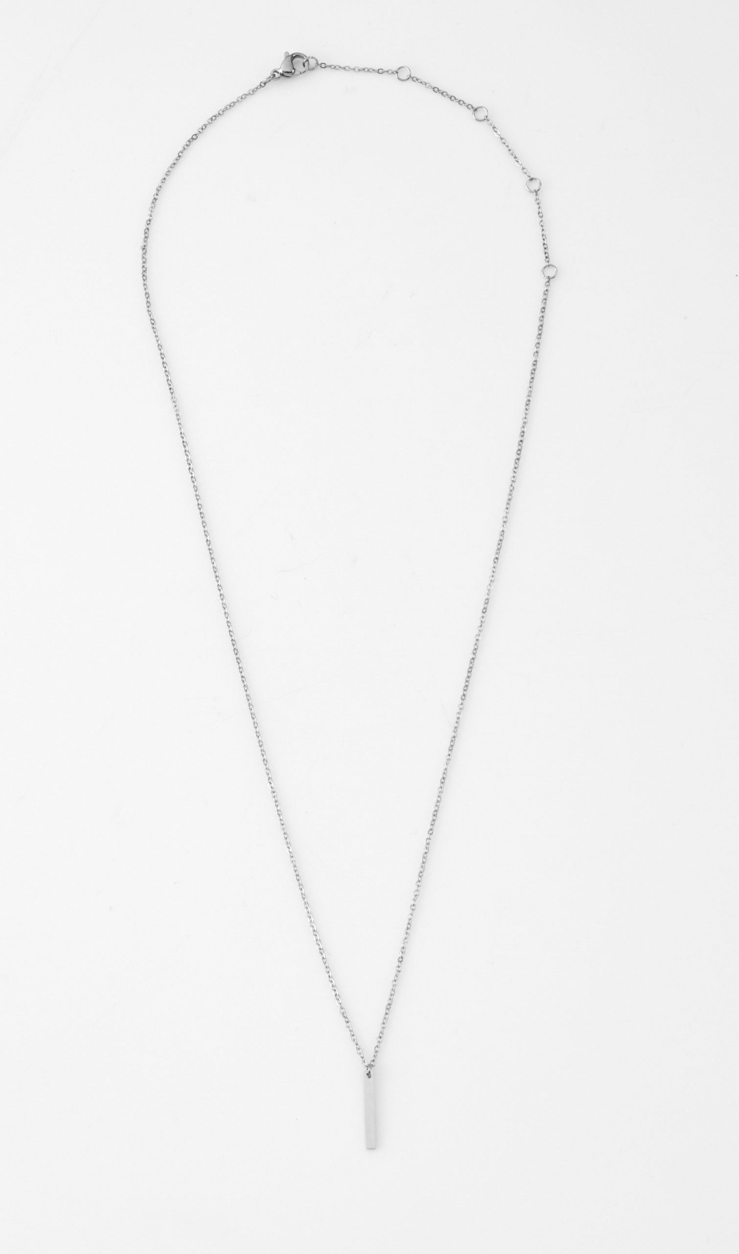 Peri - Silver Drop Necklace