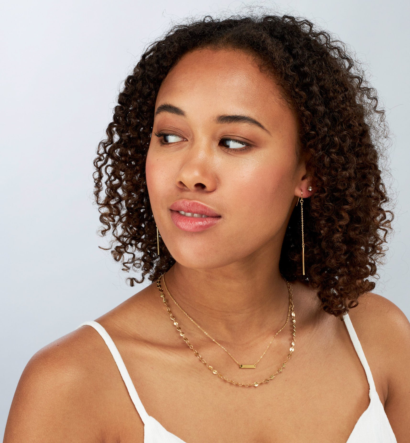 Saskia - 18k Gold Bar Necklace