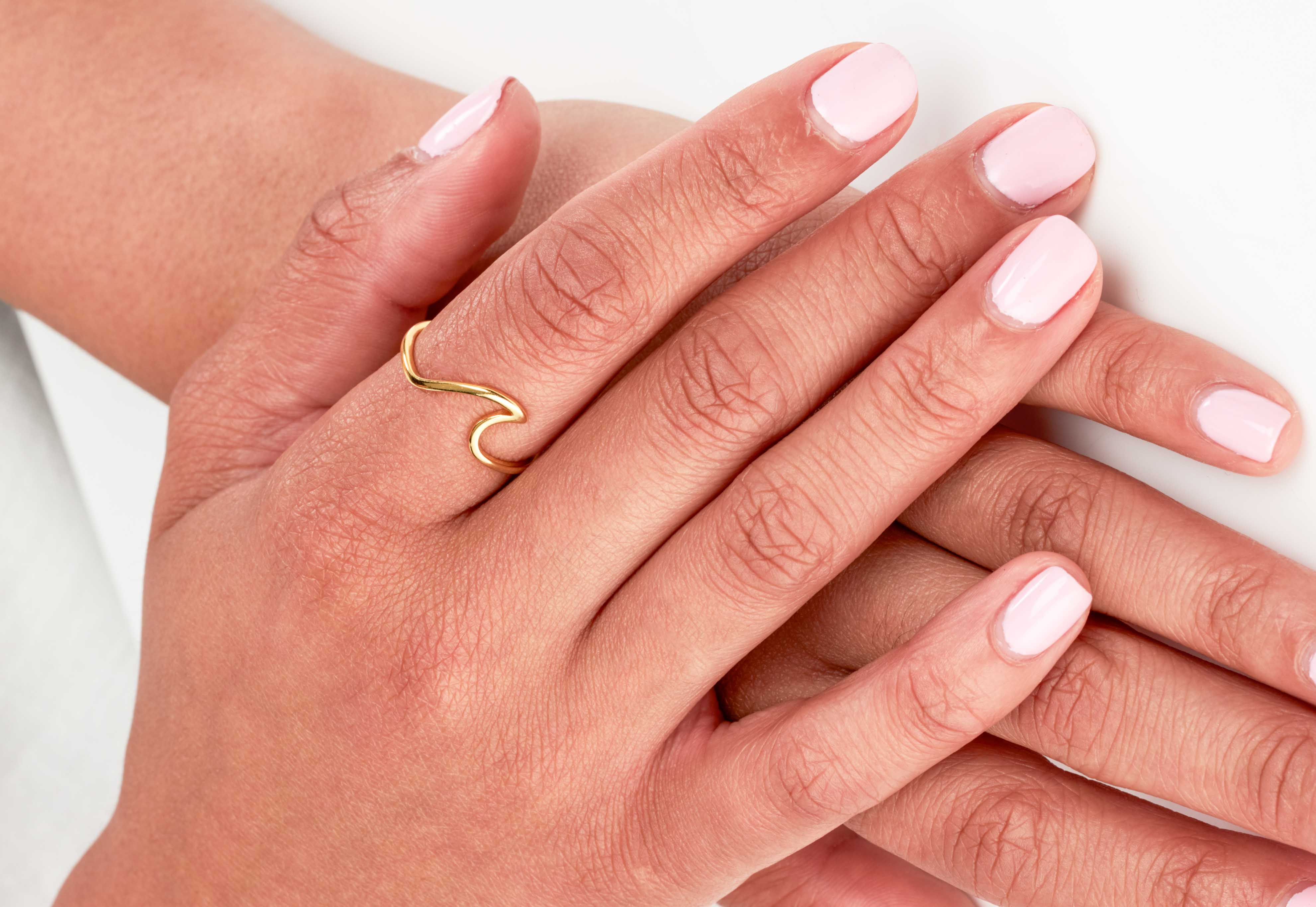 Ocean Wave Ring - 18k Gold plated stainless steel - Camilla Dovey Jewelry