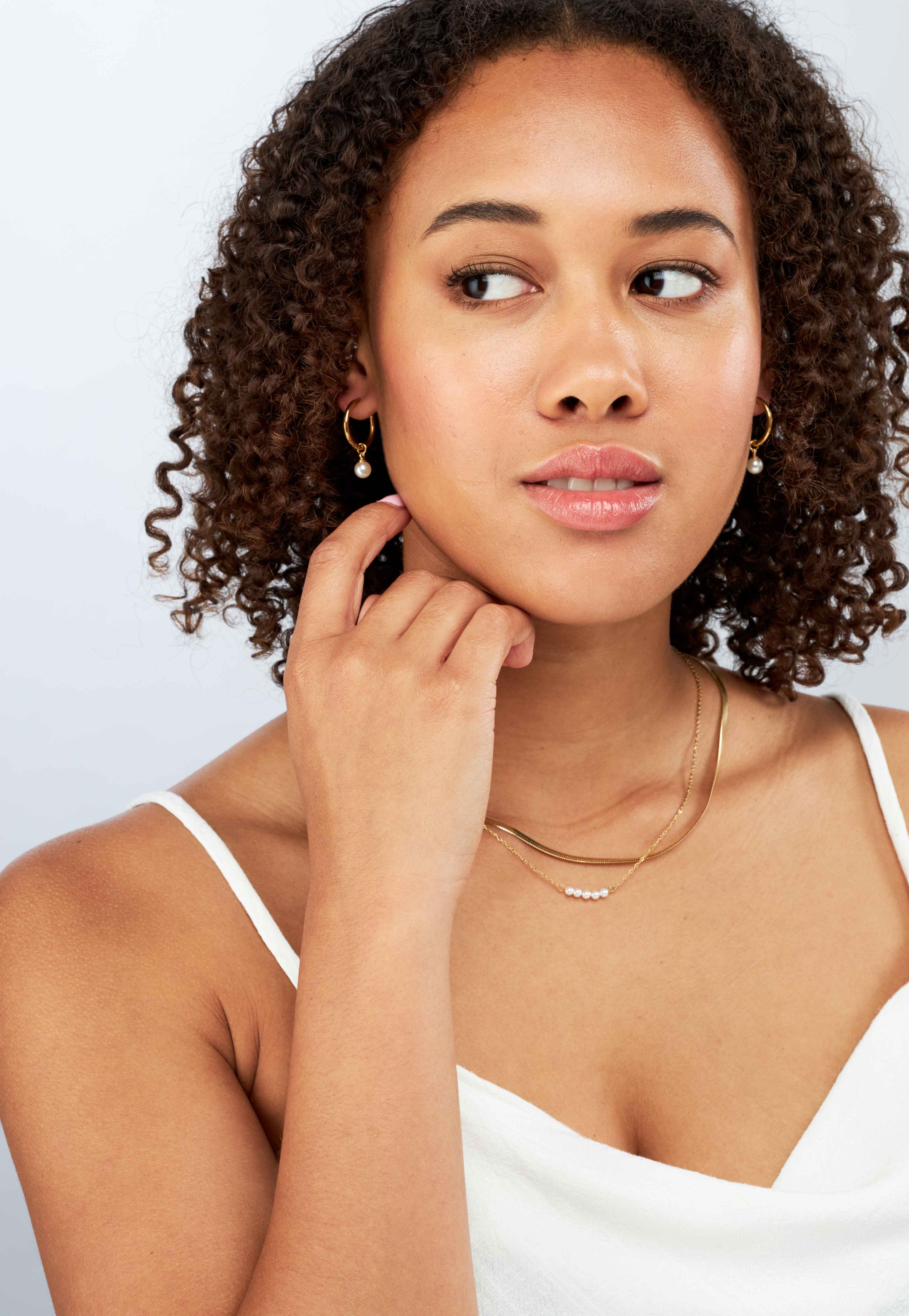 Pearl Hoops - 18k Gold Earrings - Camilla Dovey Jewelry