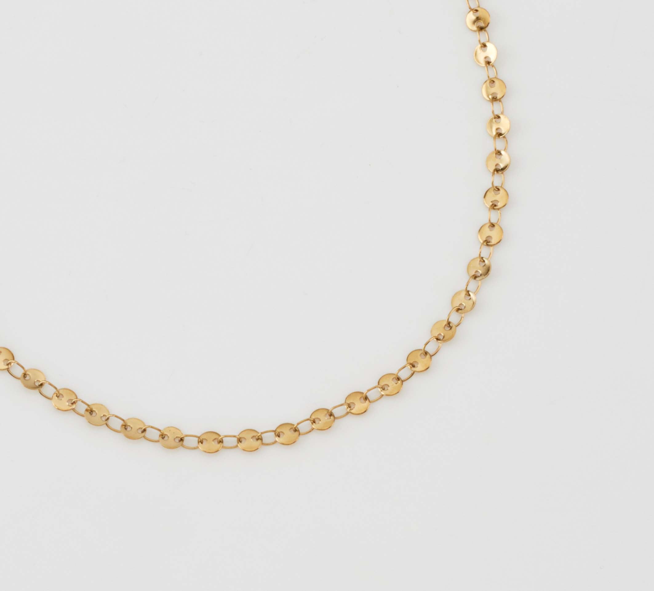 Avery - Disk Chain Necklace - Camilla Dovey Jewelry