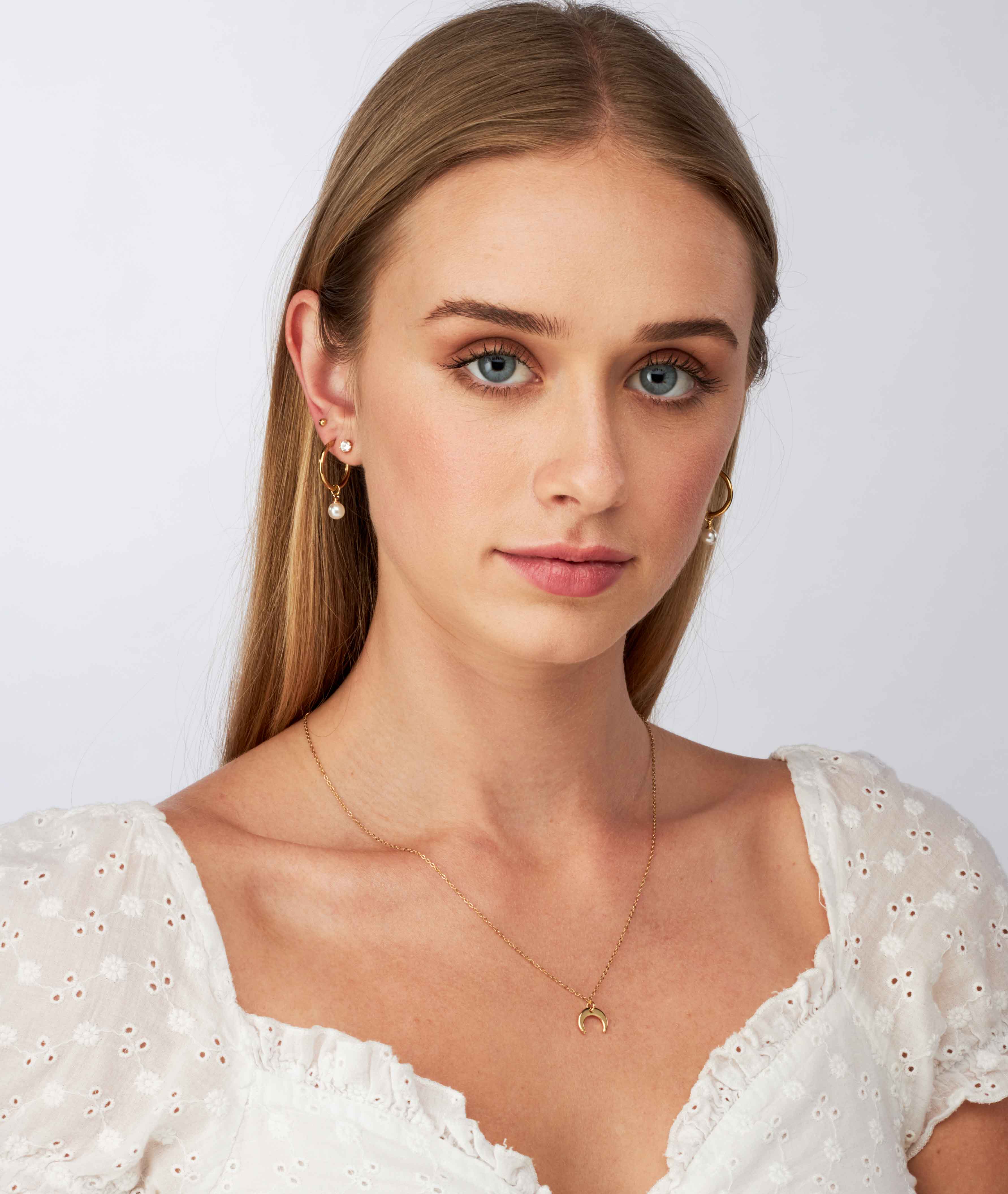 Pearl Hoops - 18k Gold Earrings - Camilla Dovey Jewelry