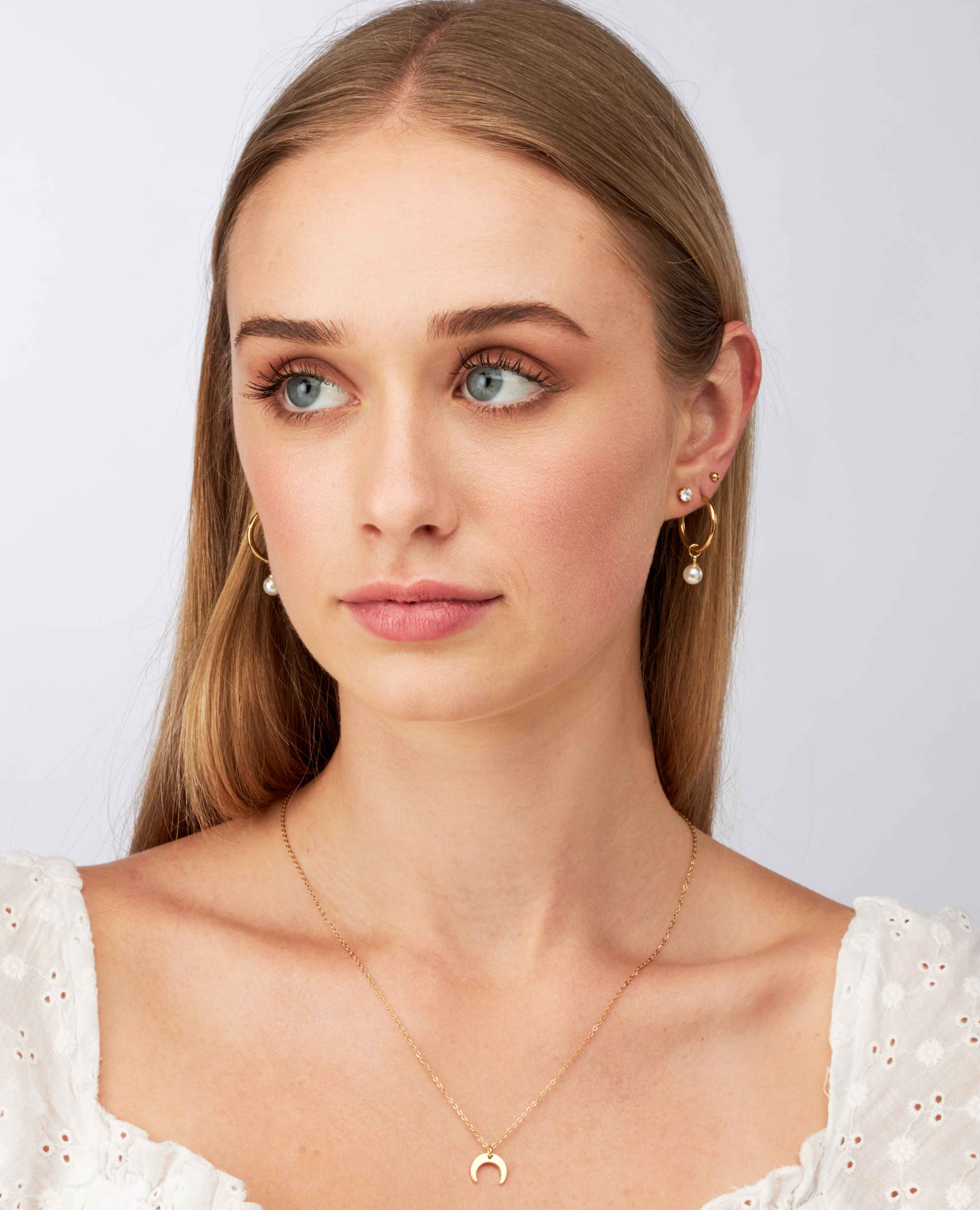 Pearl Hoops - 18k Gold Earrings - Camilla Dovey Jewelry