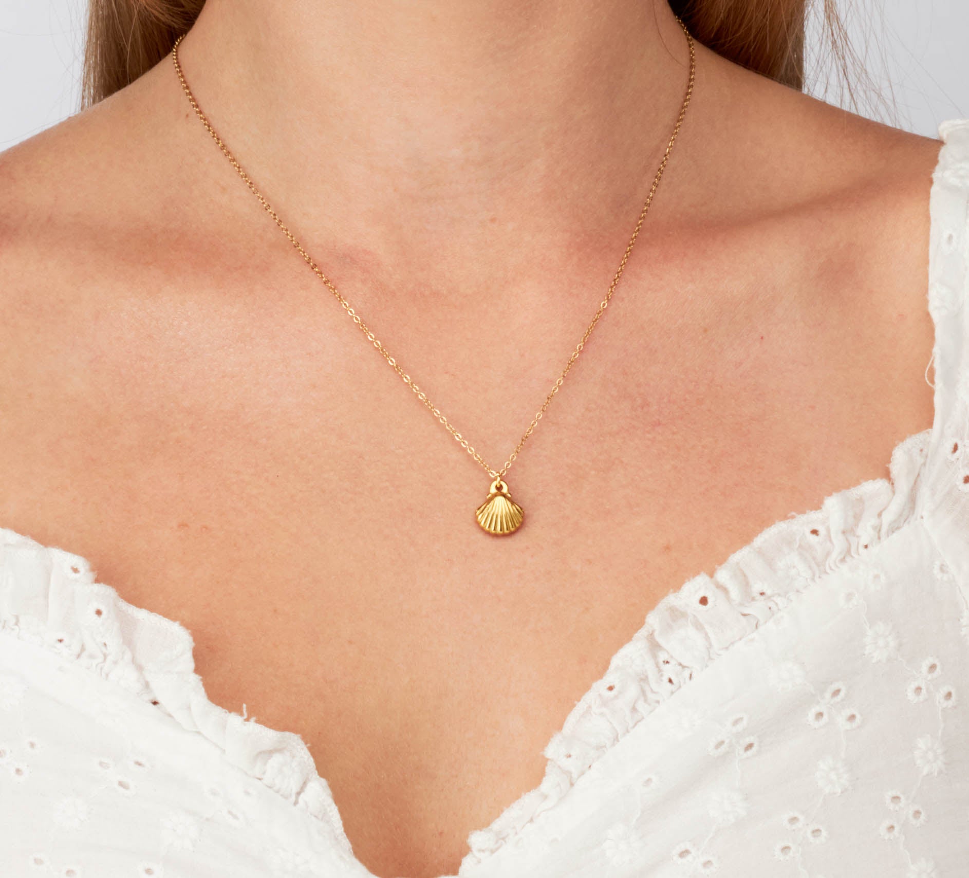 Shell - 18k Gold Necklace - Camilla Dovey Jewelry
