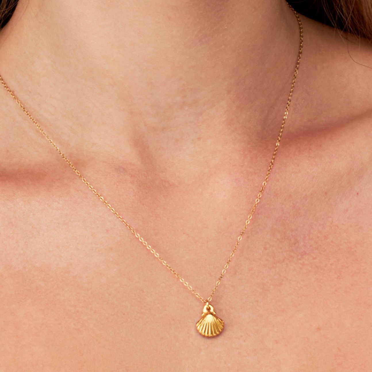 Shell - 18k Gold Necklace - Camilla Dovey Jewelry