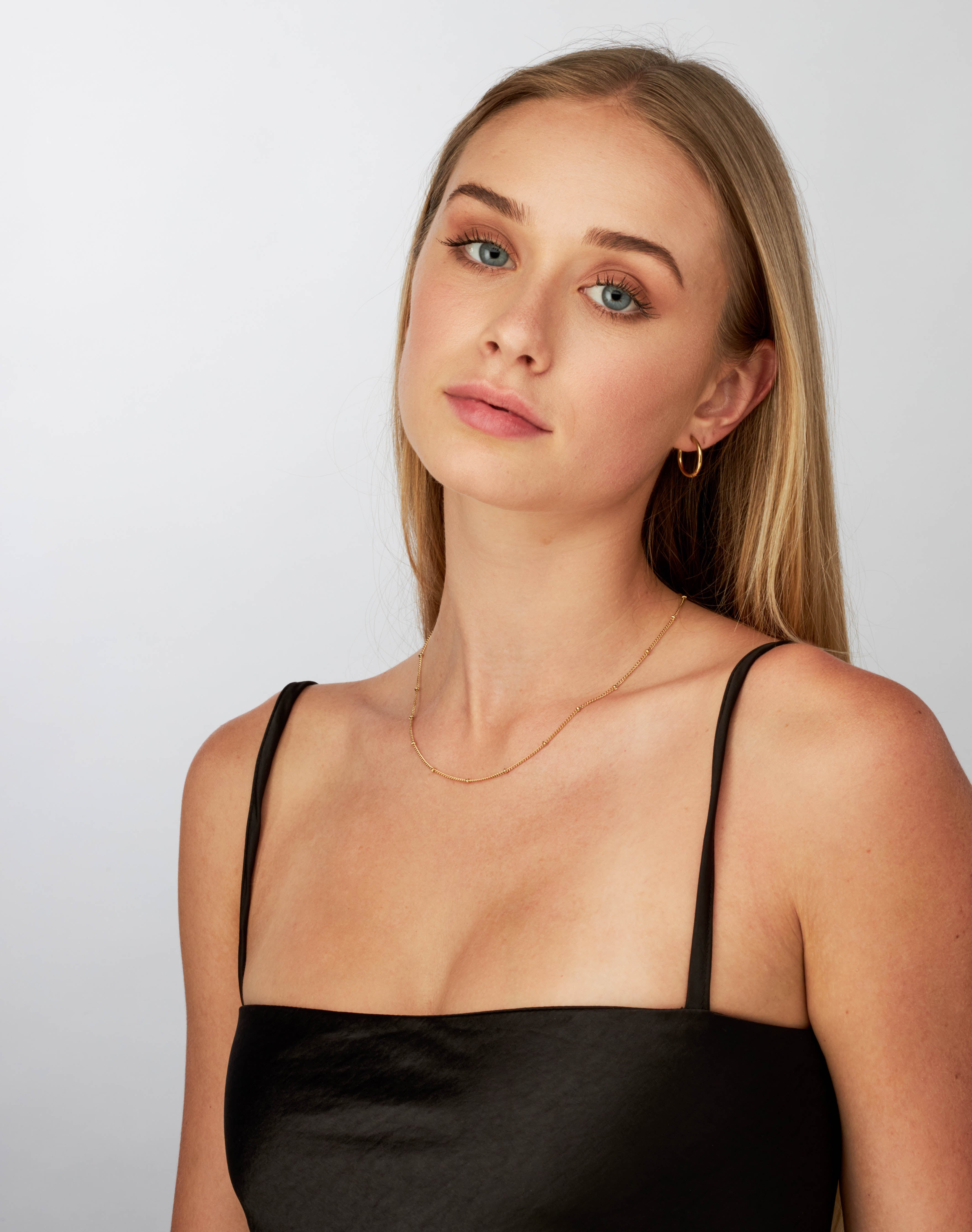 Josie - Gold Beaded Chain Necklace - Camilla Dovey Jewelry