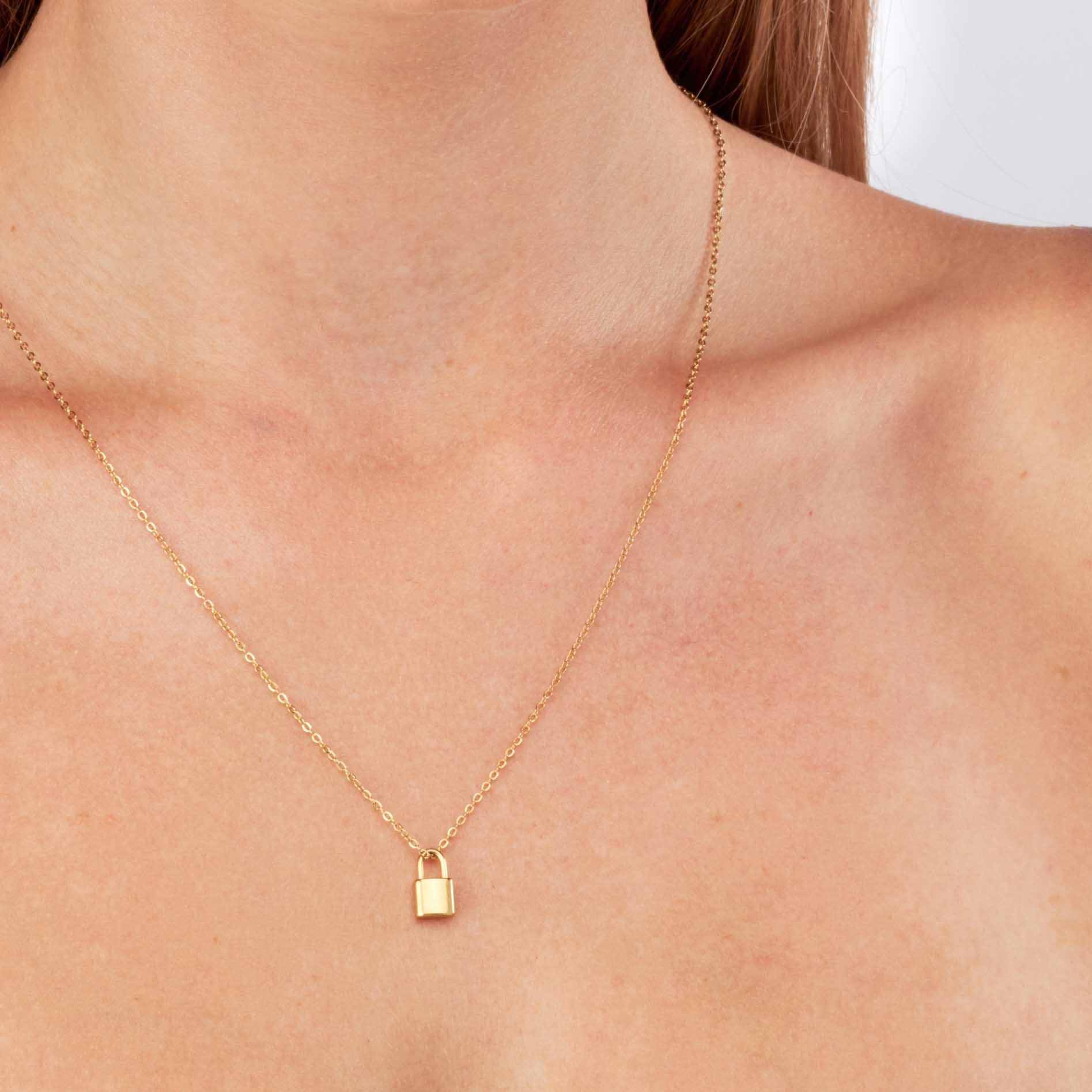Padlock - 18k Gold Necklace - Camilla Dovey Jewelry