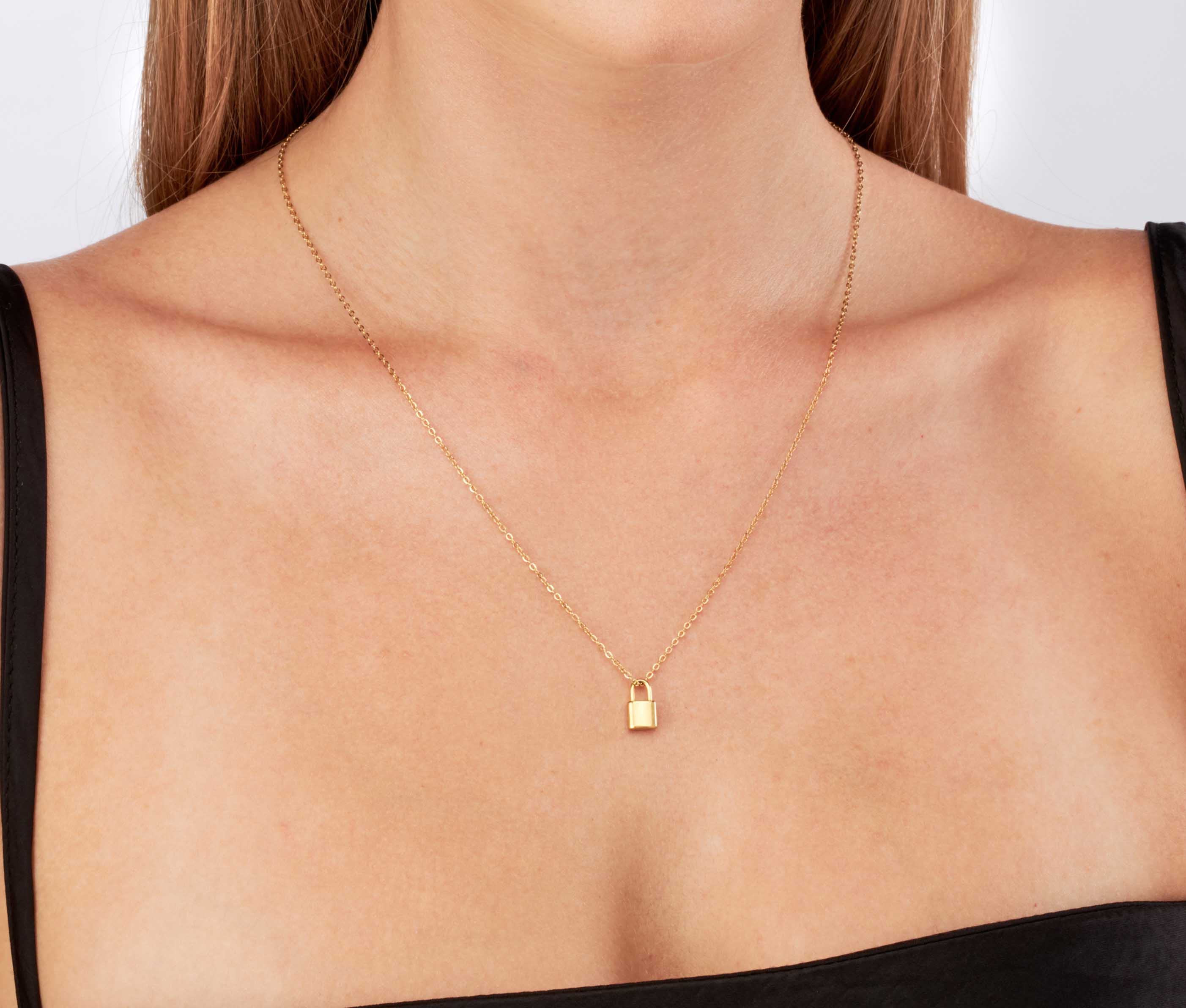 Padlock - 18k Gold Necklace - Camilla Dovey Jewelry
