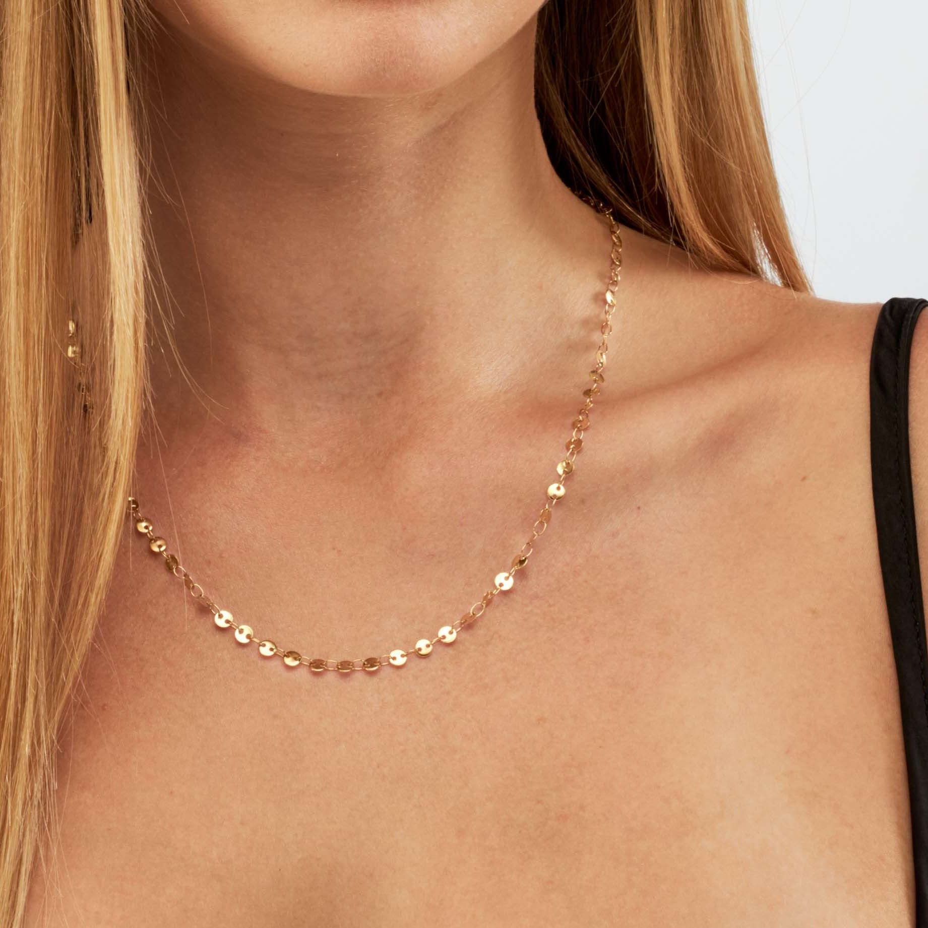 Avery - Disk Chain Necklace - Camilla Dovey Jewelry