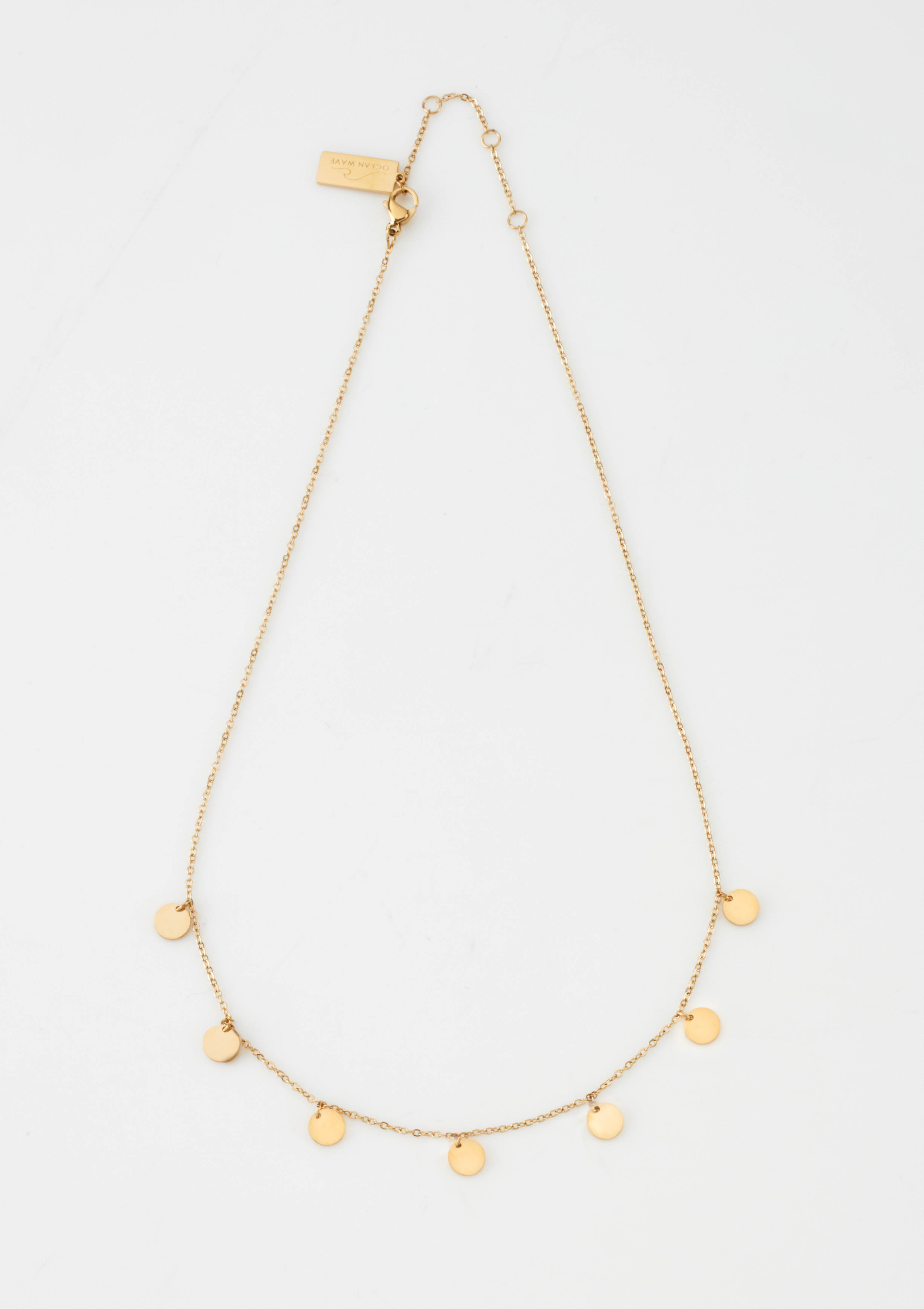 Skyler - Gold disk necklace - Camilla Dovey Jewelry