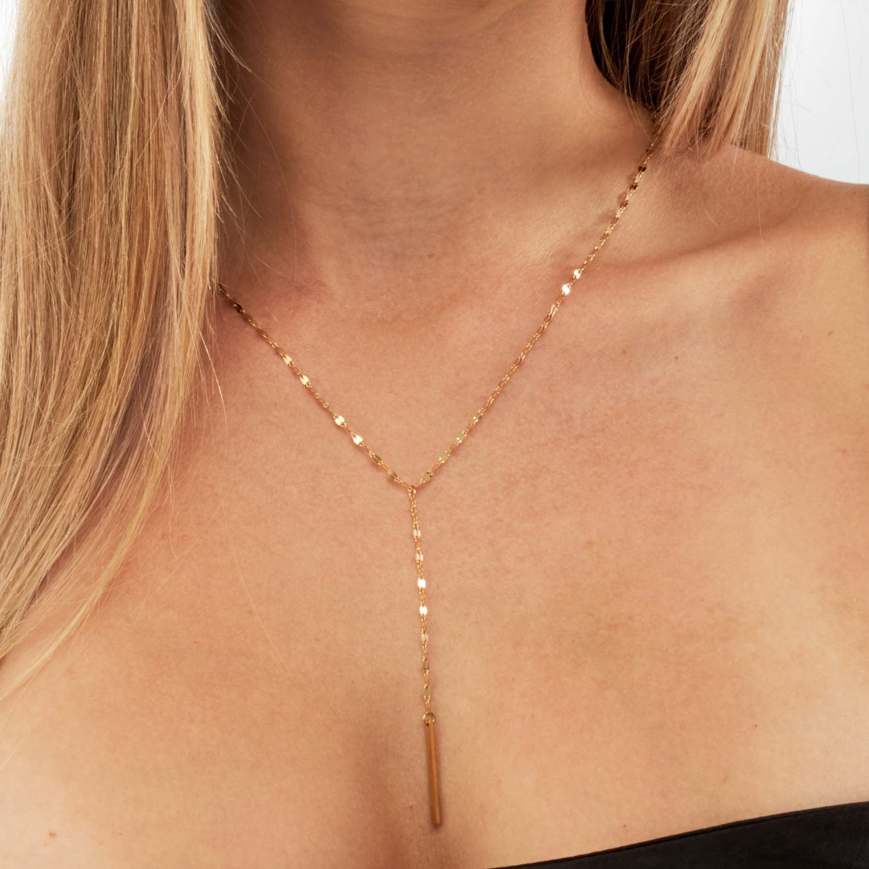 Kendall - 18k Gold Drop Necklace - Camilla Dovey Jewelry