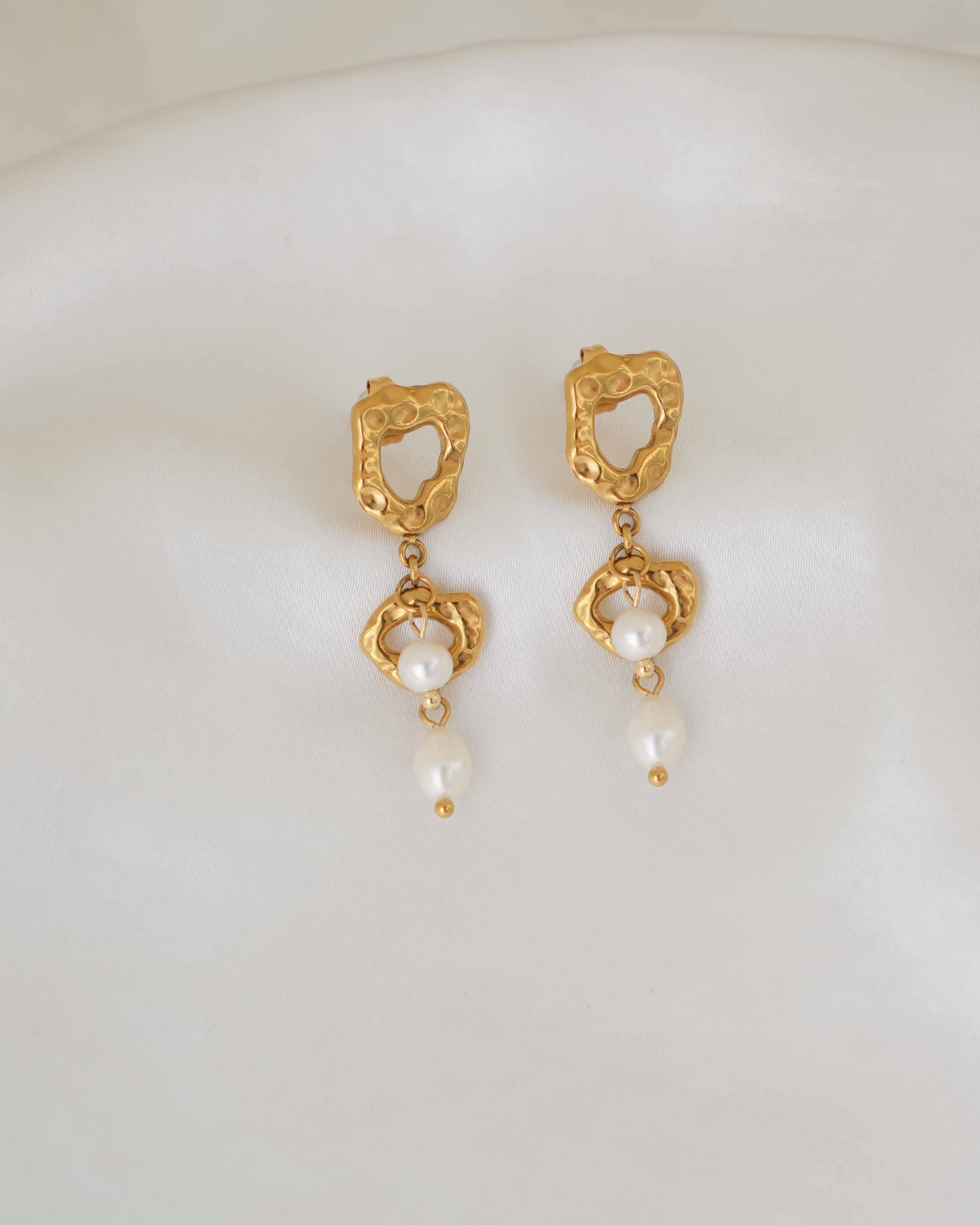 Everlace - 18k Gold Pearl Earrings