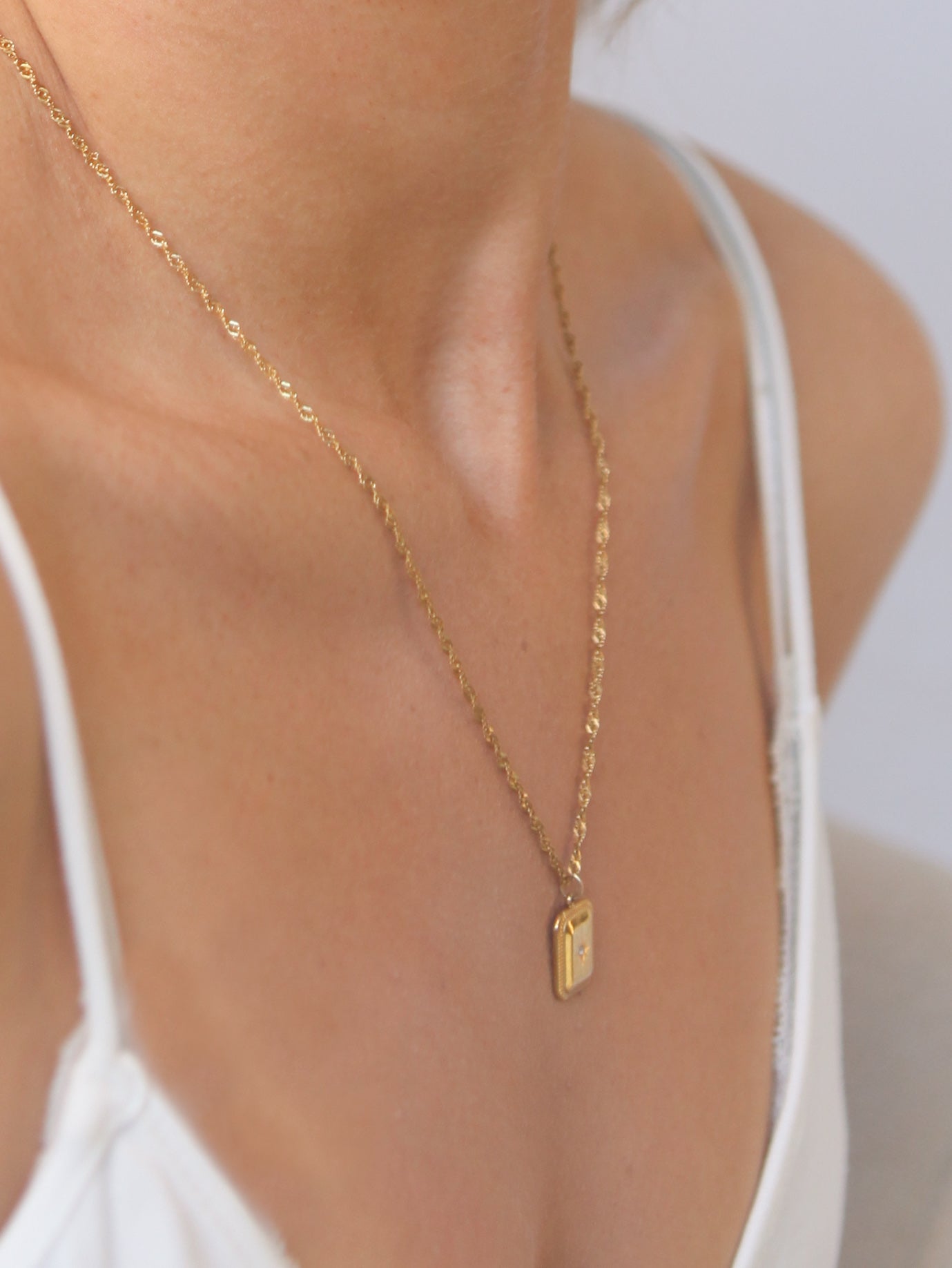 Taylor - 18k Gold Curl Chain Necklace