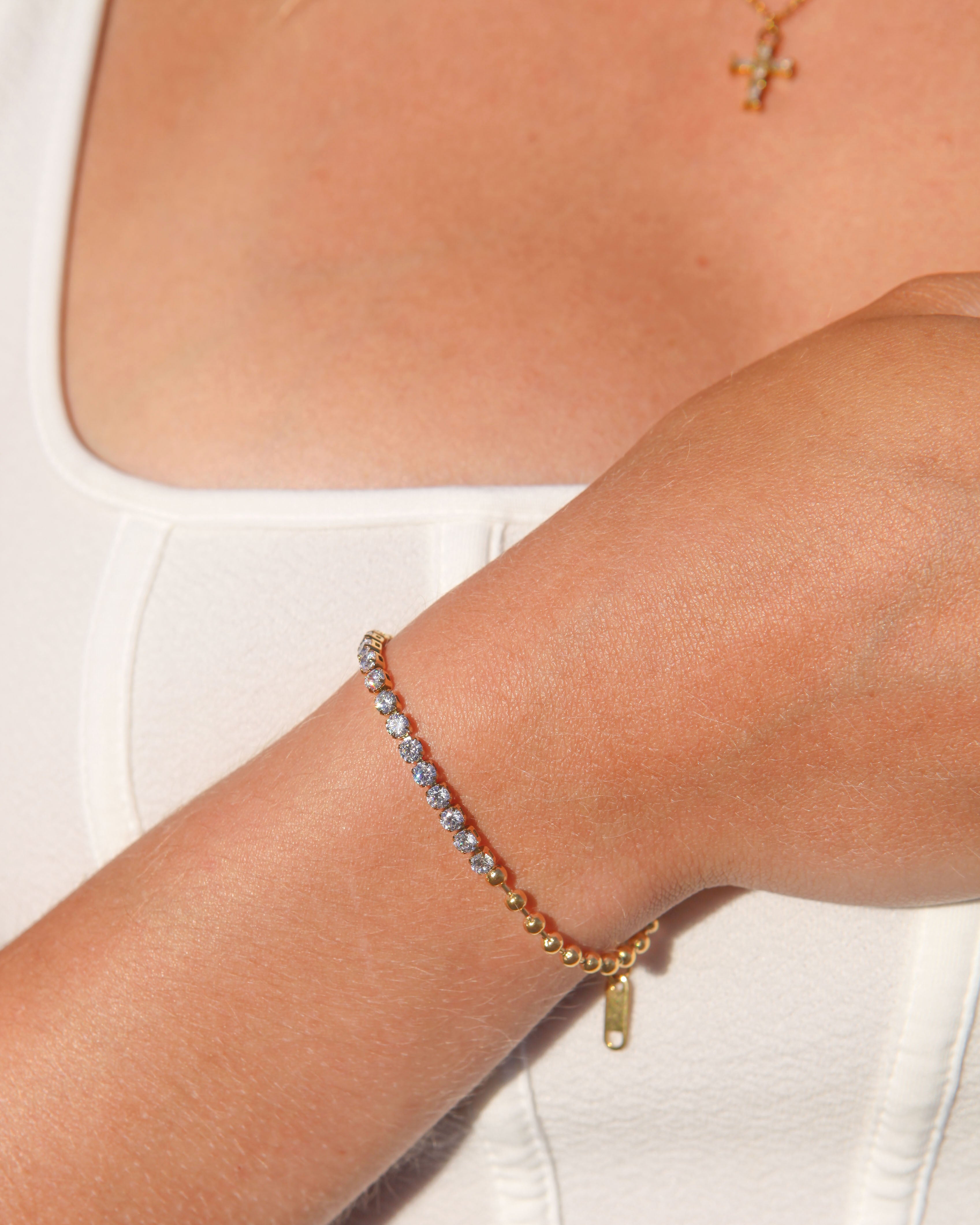 Easton - 18k Gold Zirconia Bracelet