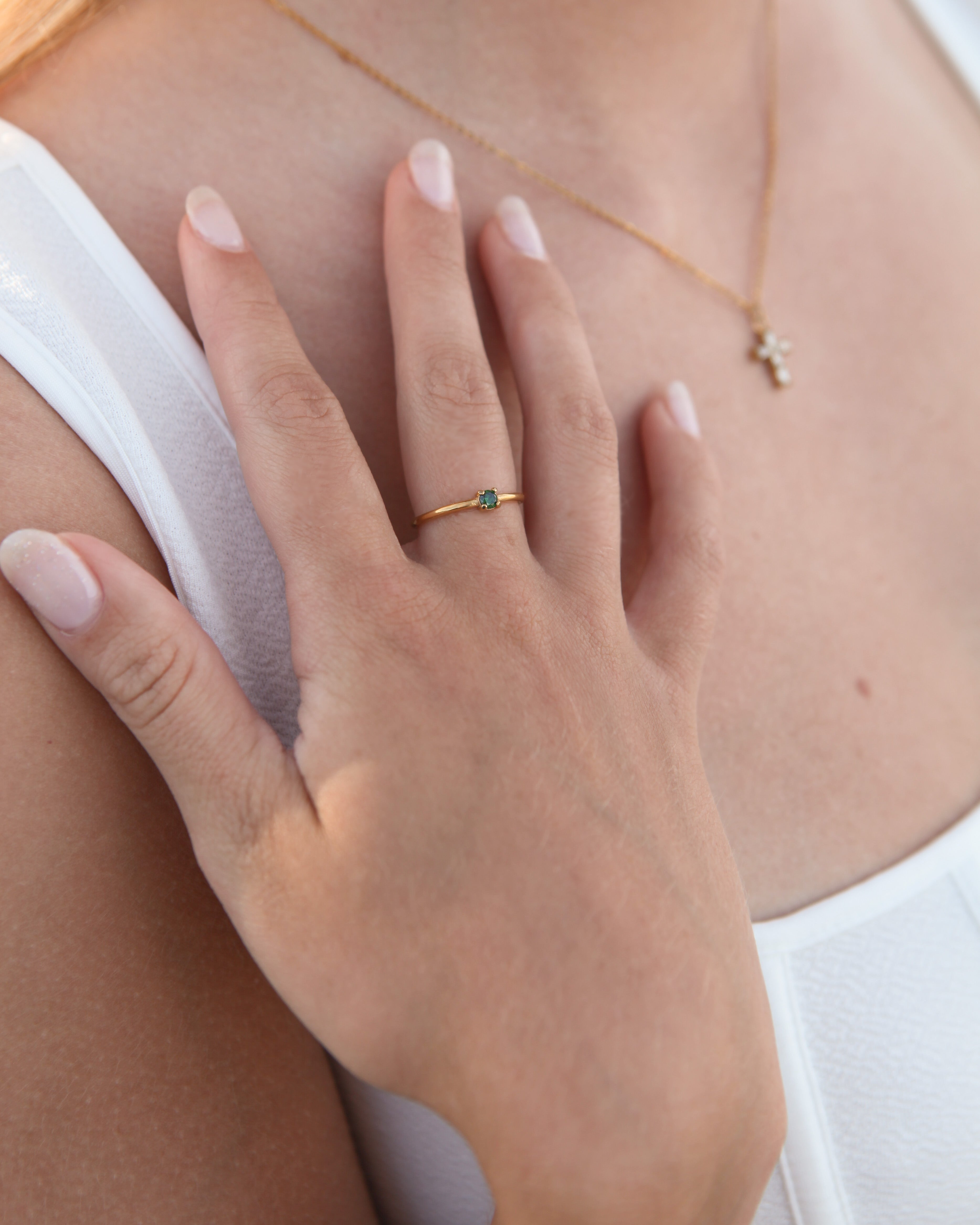 Dawson - Green 18k Gold Ring