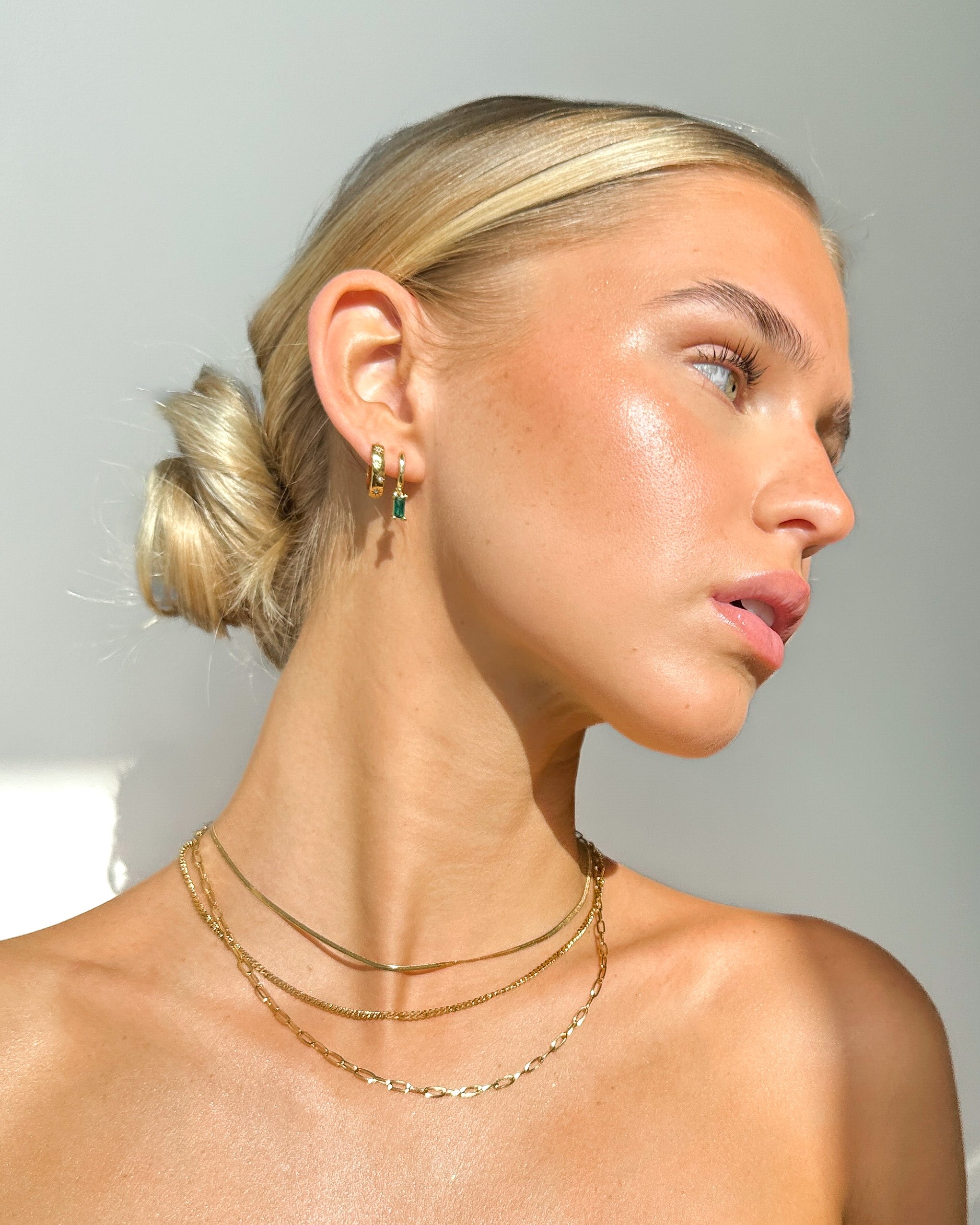 Starry Hoops - 18k Gold Earrings