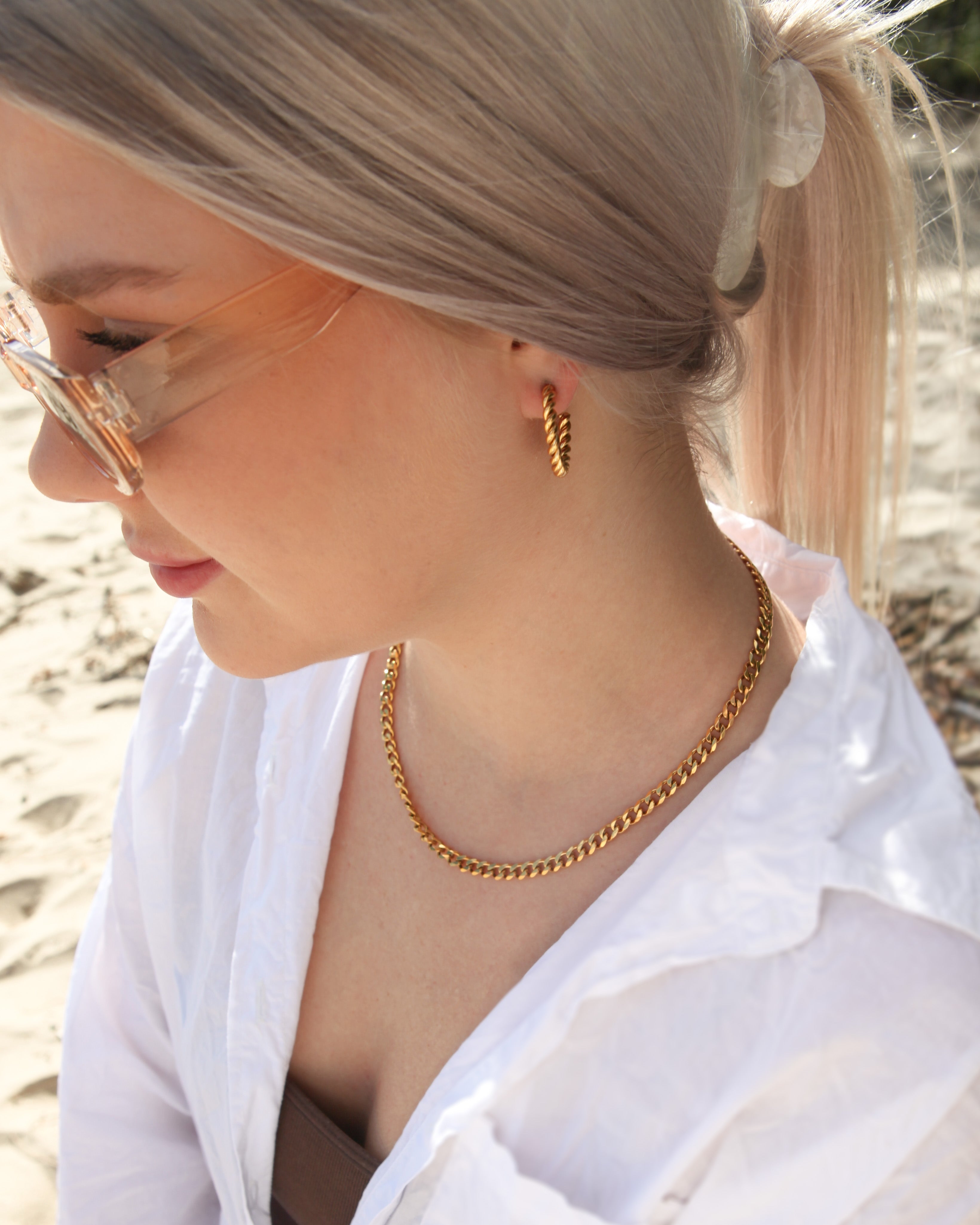 Cyprus - 18k Gold 6mm Cuban Chain Necklace