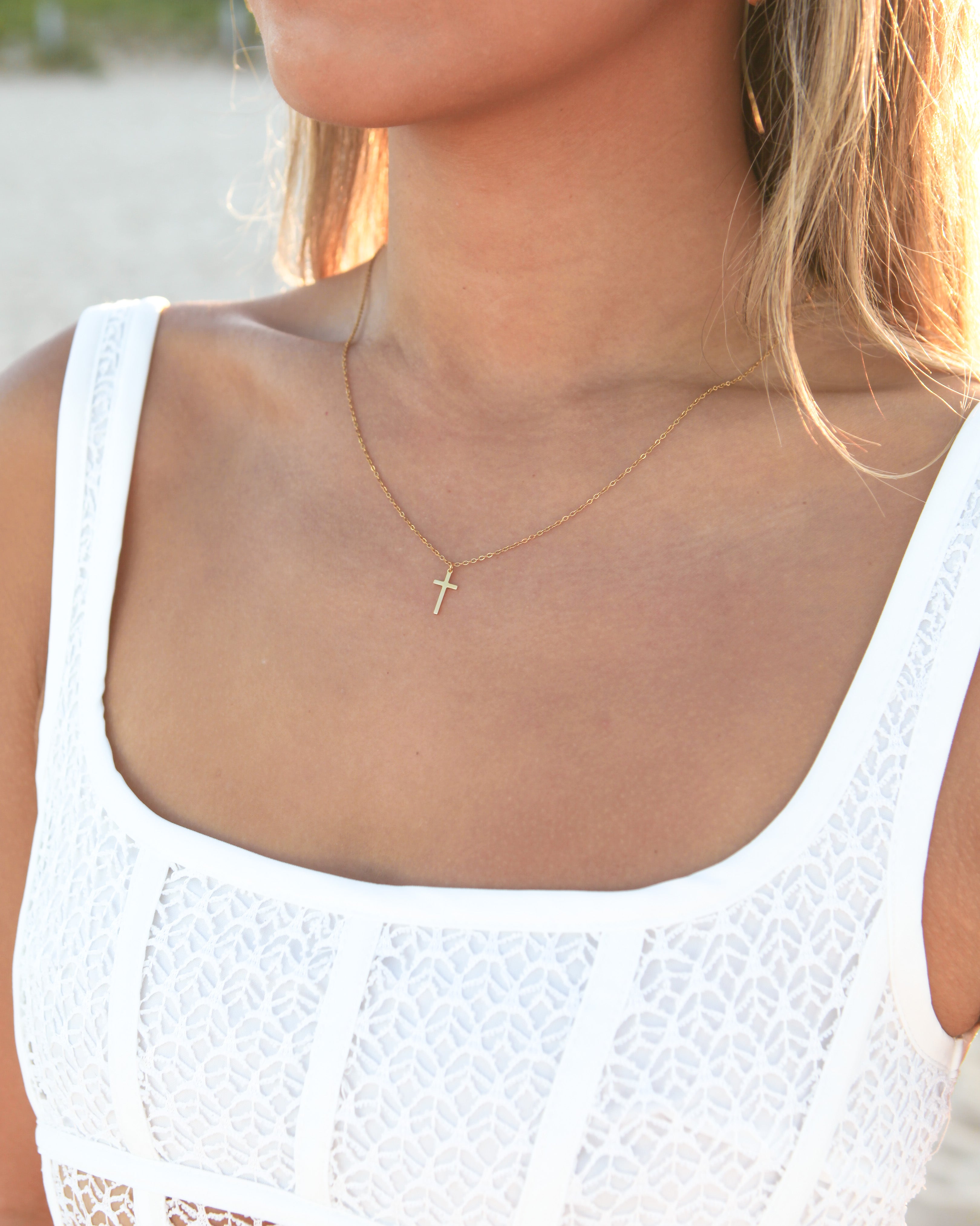 Cross - 18k Gold Necklace