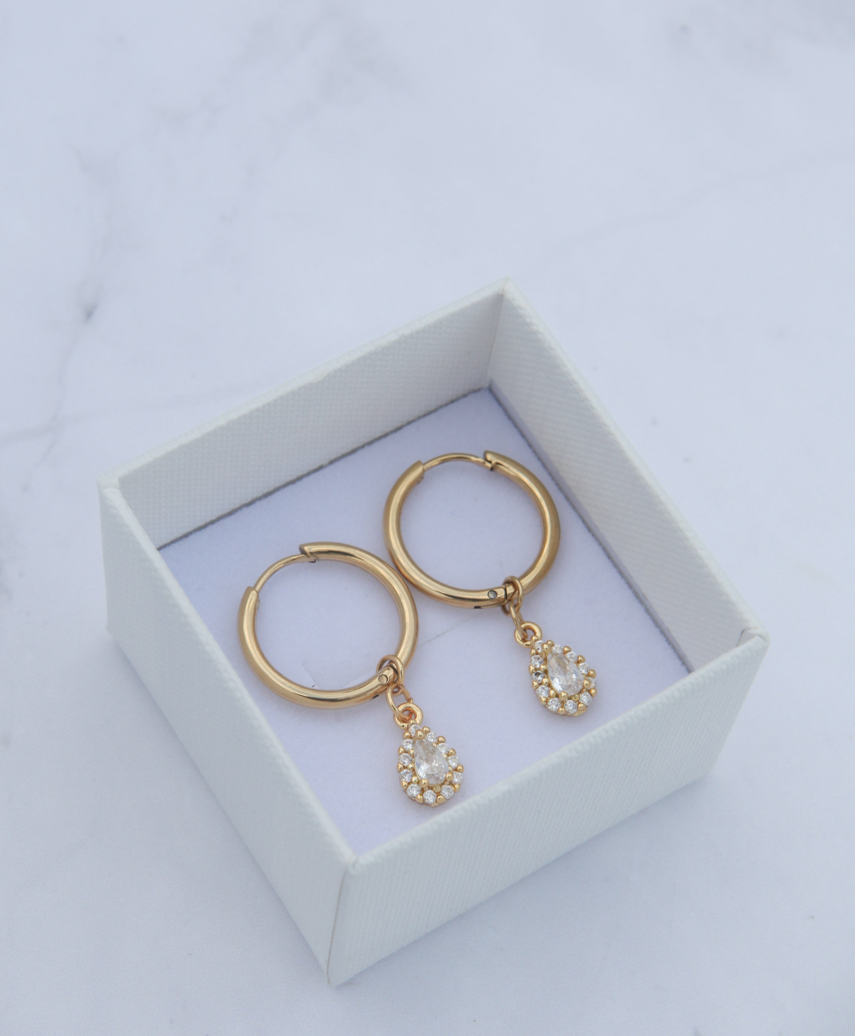 Hayden - Silver Zirconia Drop Earrings - Camilla Dovey Jewelry