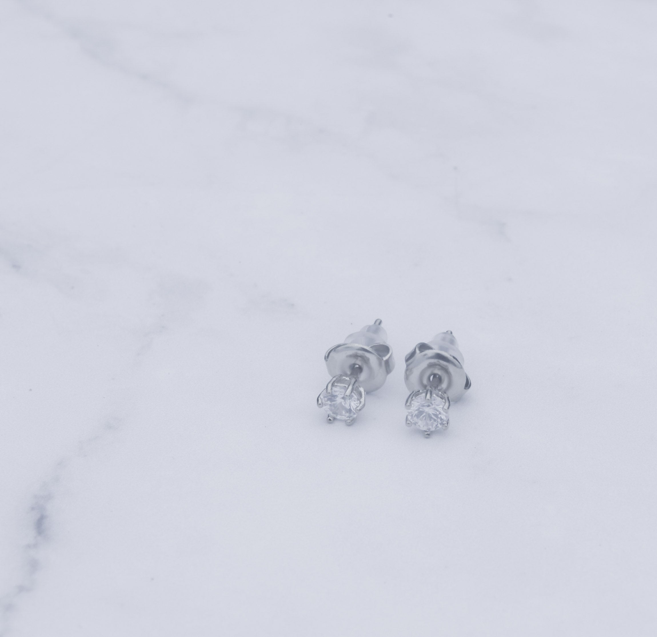 Claire Studs Zirconia - 18k Gold/Silver Earrings - Camilla Dovey Jewelry