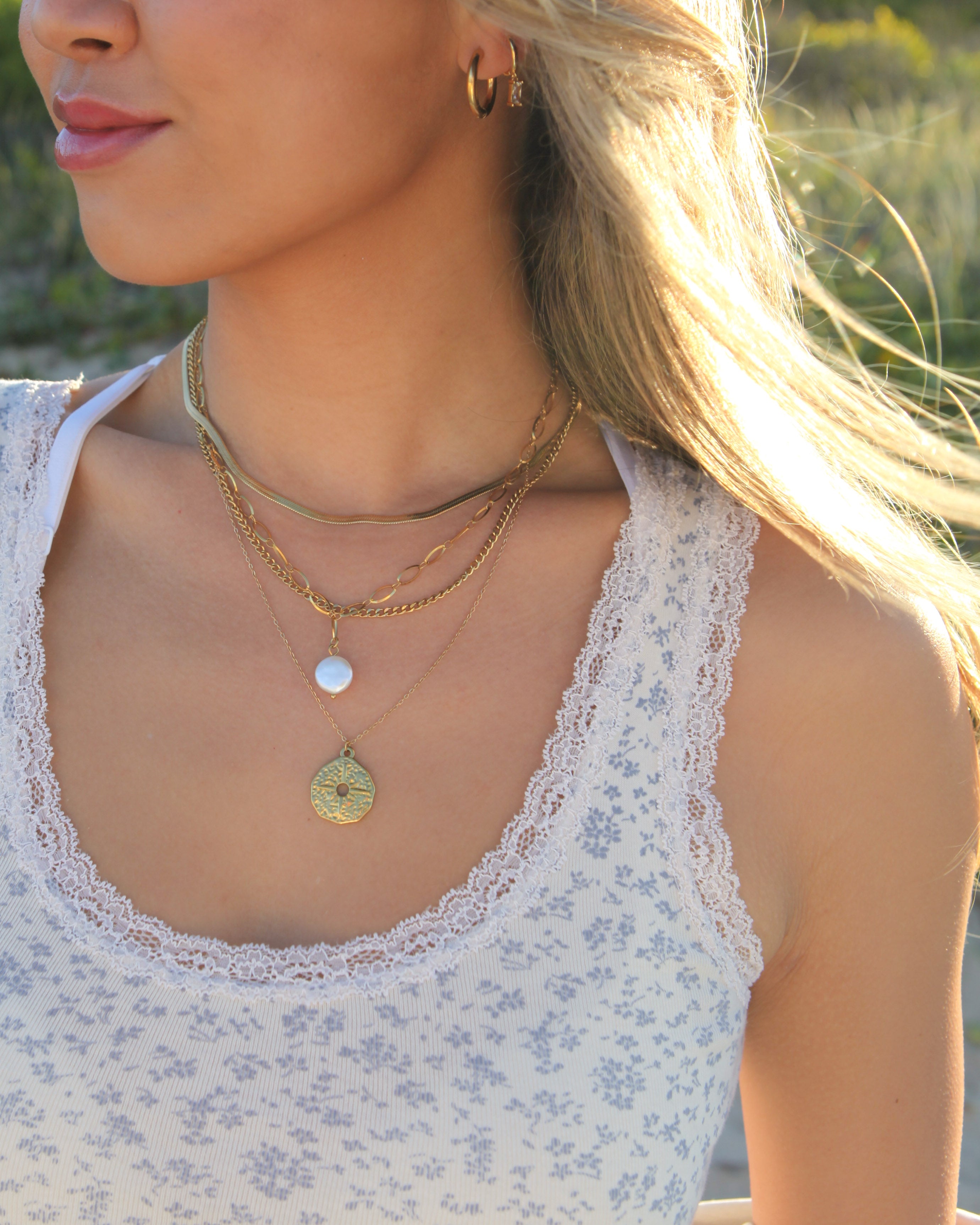 Kai - 18k Gold Pearl Necklace