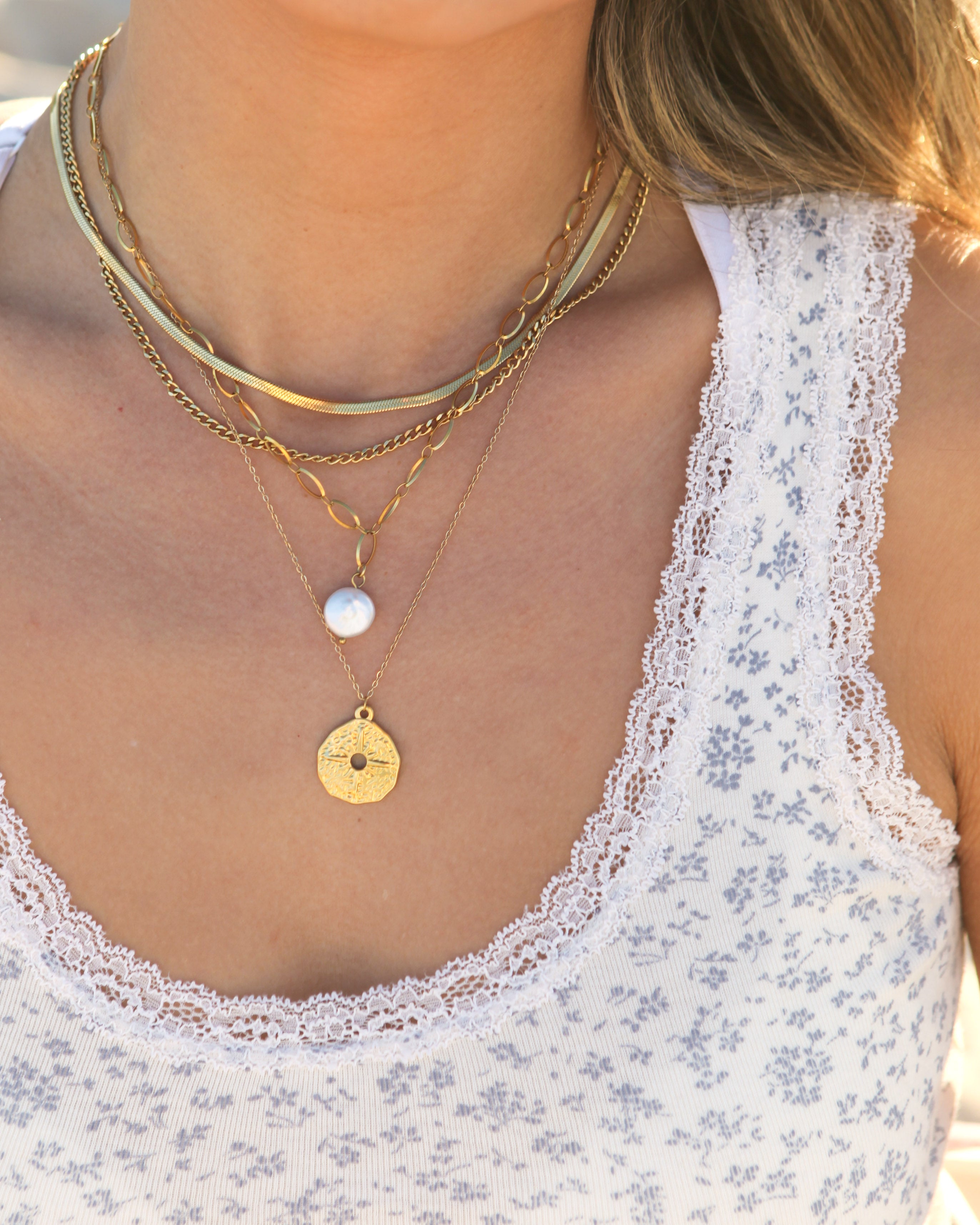 Harper 3mm - 18k Gold Cuban Chain Necklace