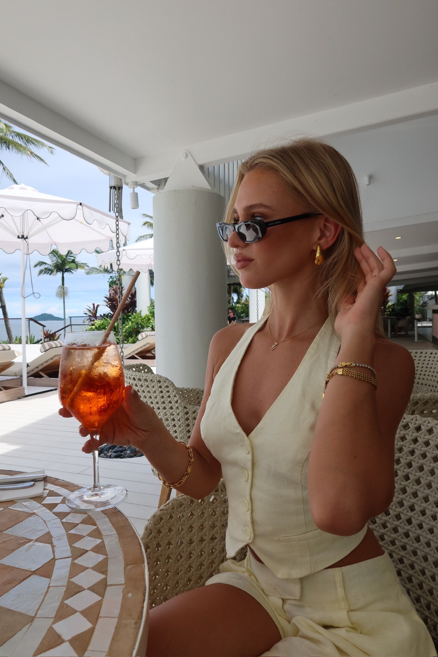 Anjali - 18k Gold Zirconia Tennis Bracelet