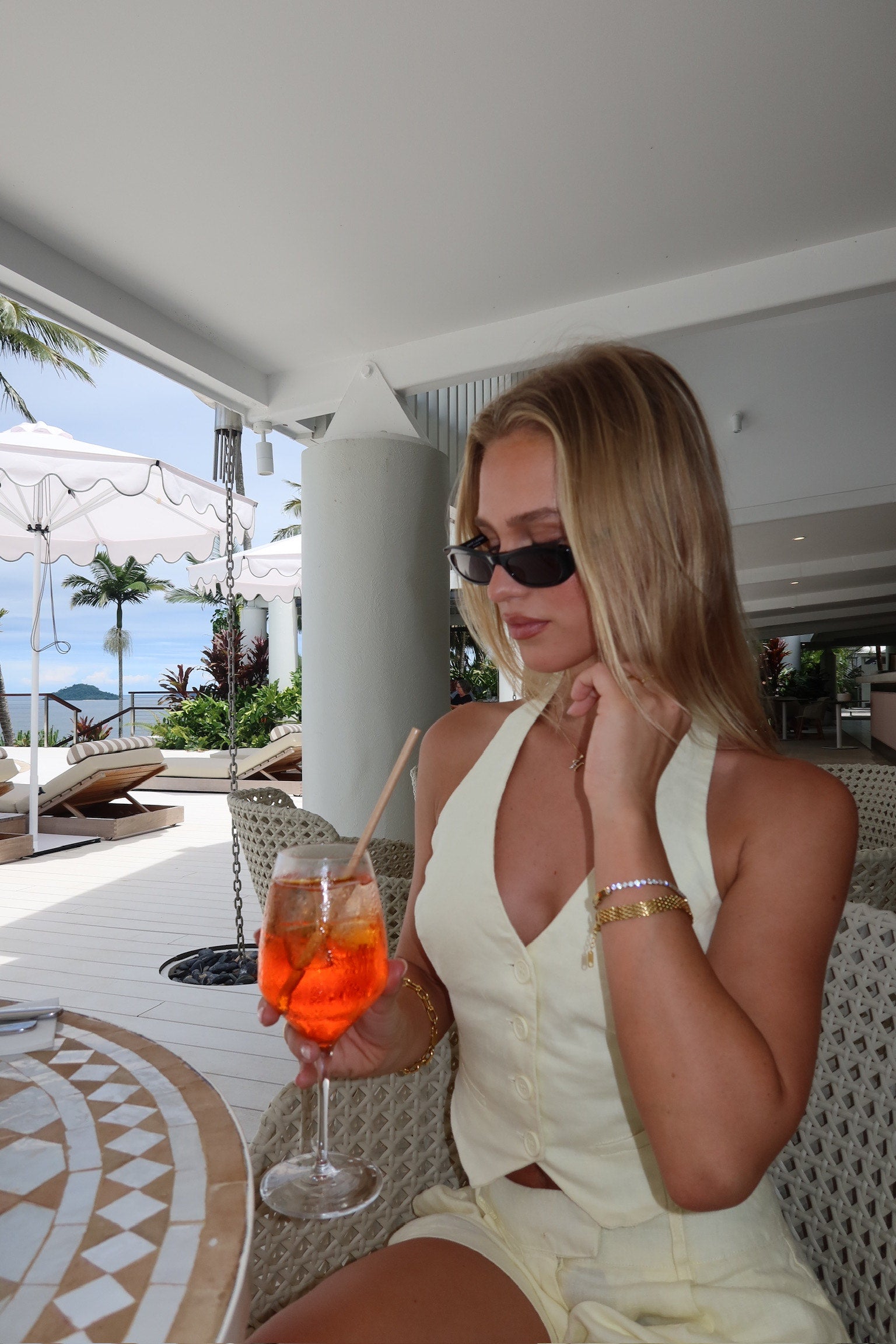 Anjali - 18k Gold Zirconia Tennis Bracelet