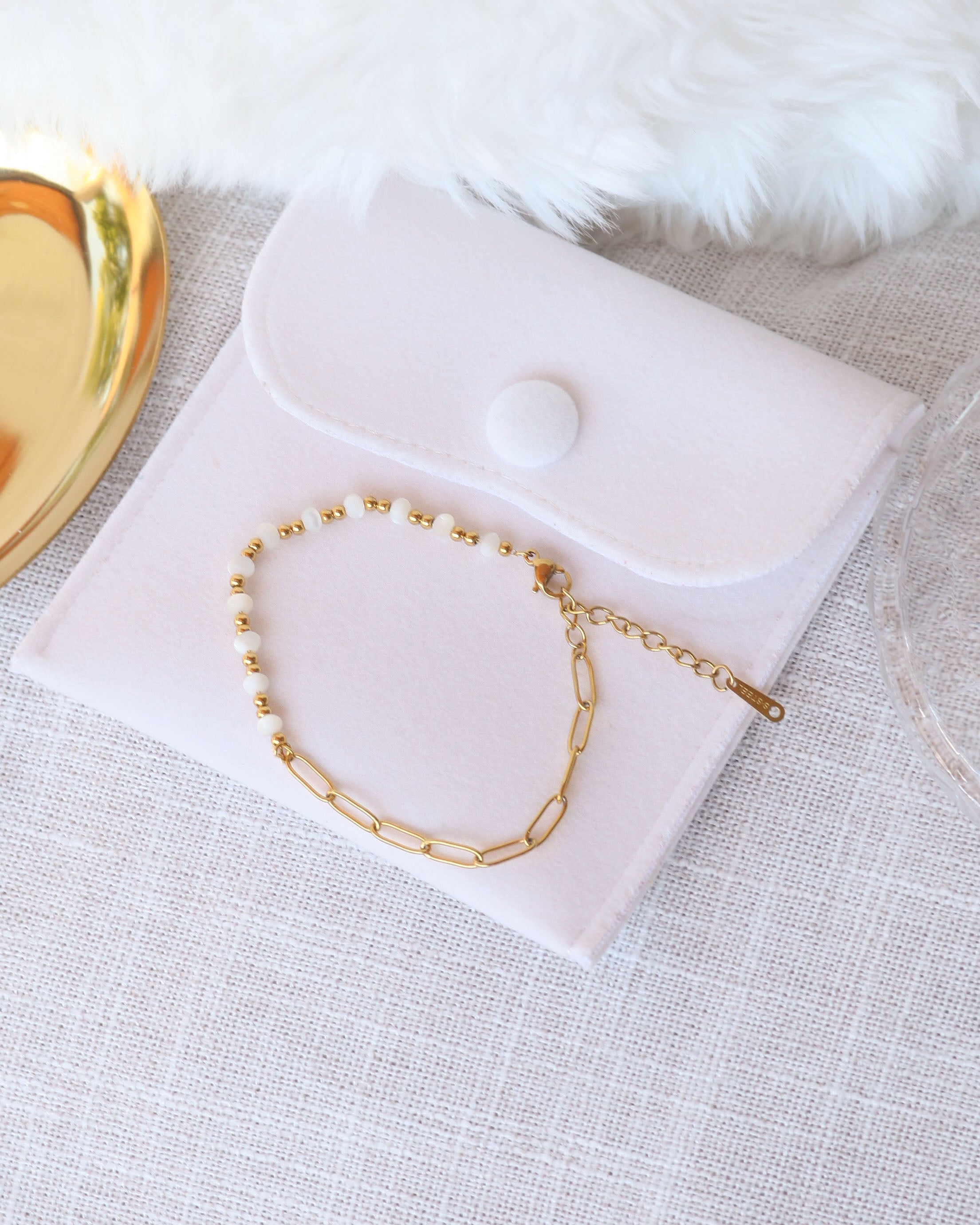 Amaya Pearl - 18k Gold Chain Bracelet