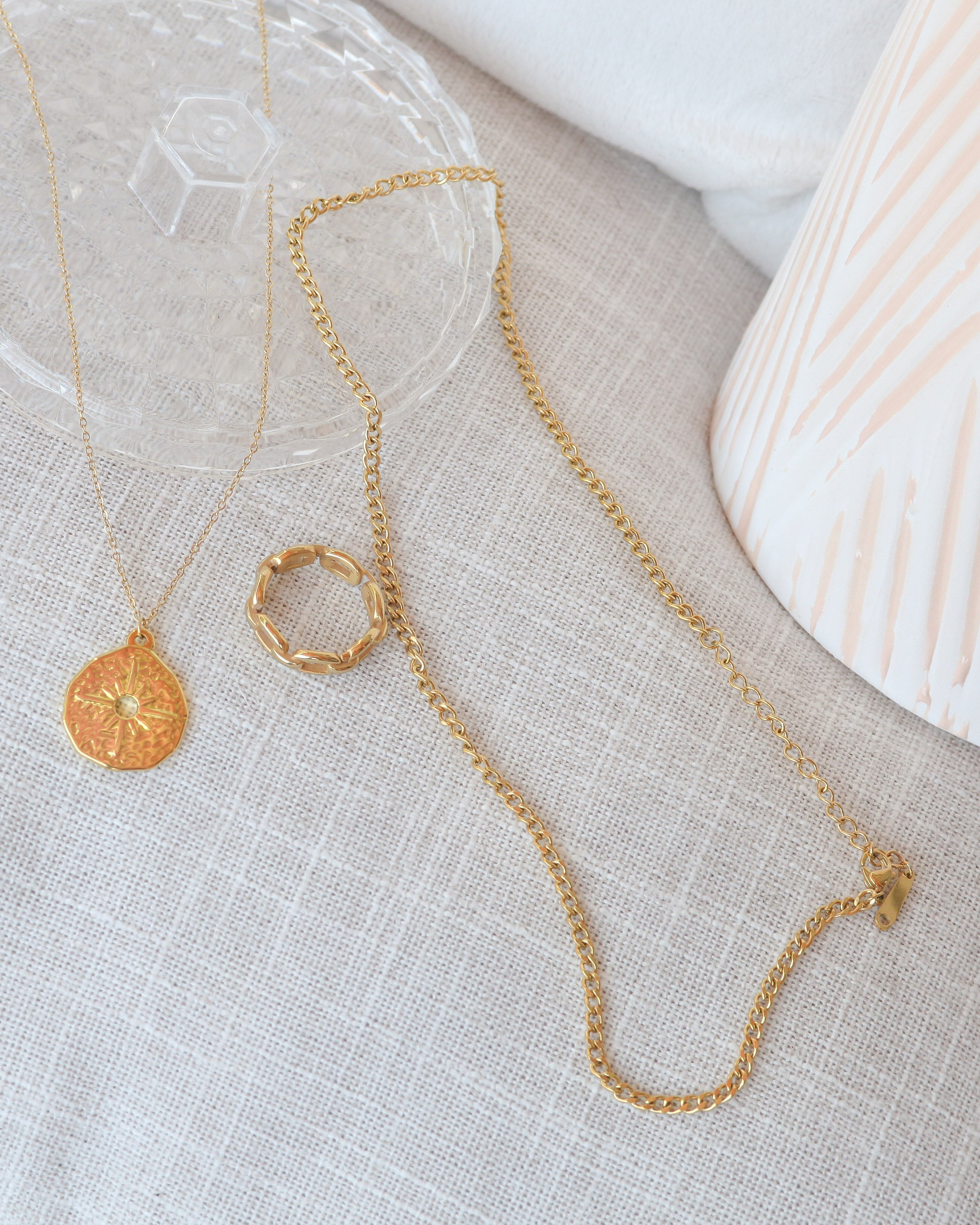 Harper 3mm - 18k Gold Cuban Chain Necklace