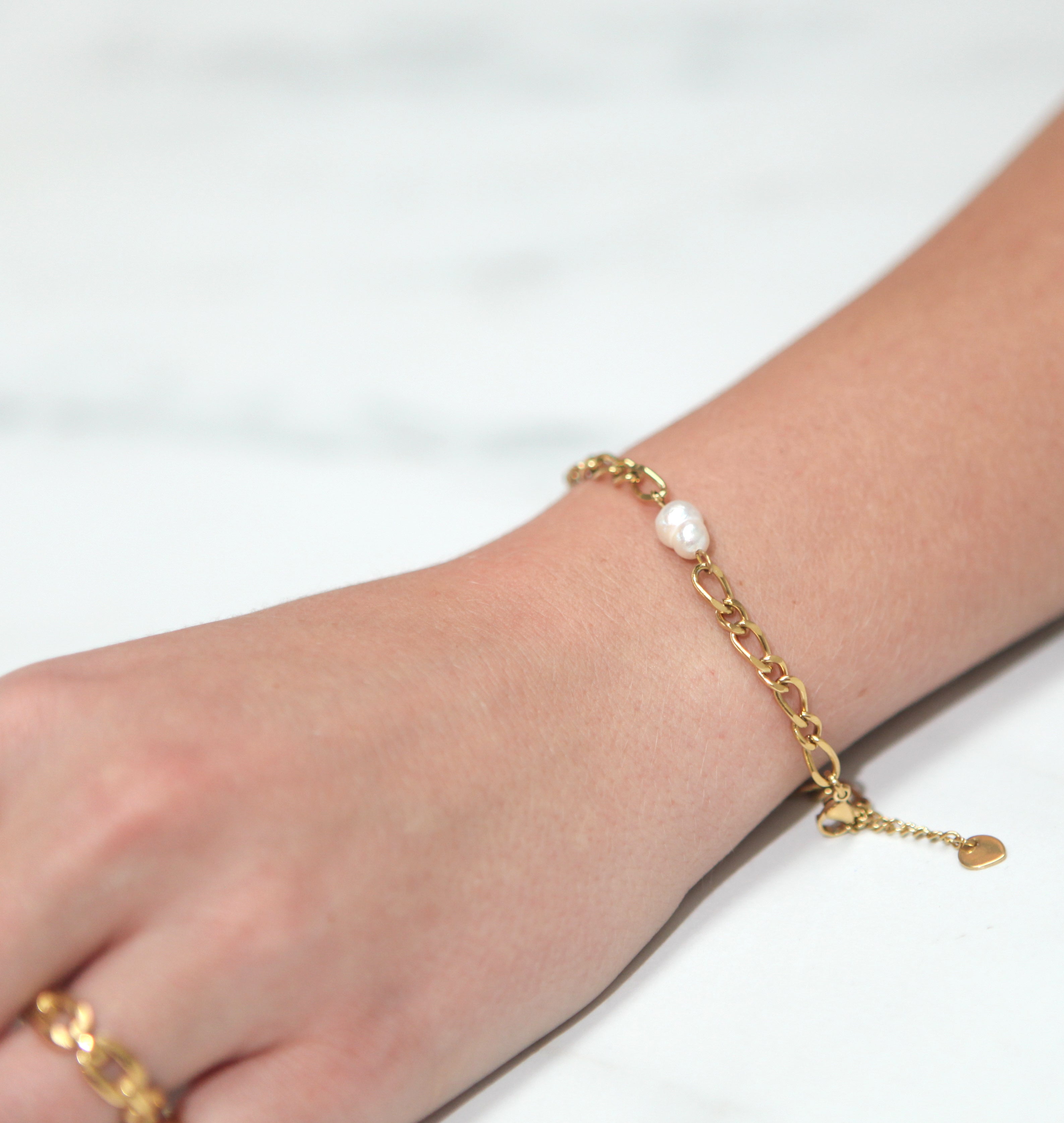 Fae - 18k Gold Freshwater Chain Bracelet