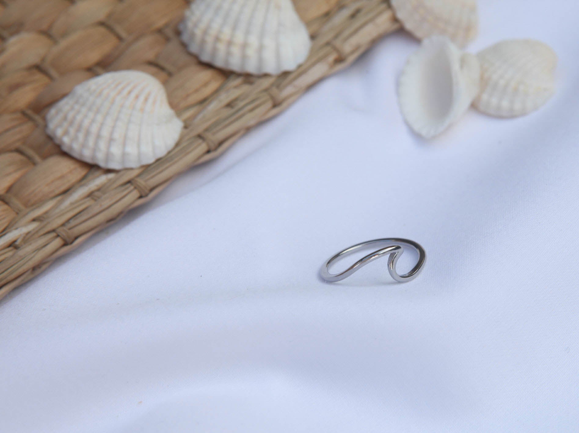 Ocean Wave Ring - 18k Gold plated stainless steel - Camilla Dovey Jewelry